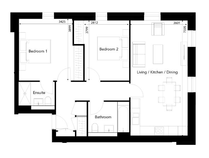 Plot 64 Waverley Square, New Waverley, New Street, Edinburgh EH8, 2