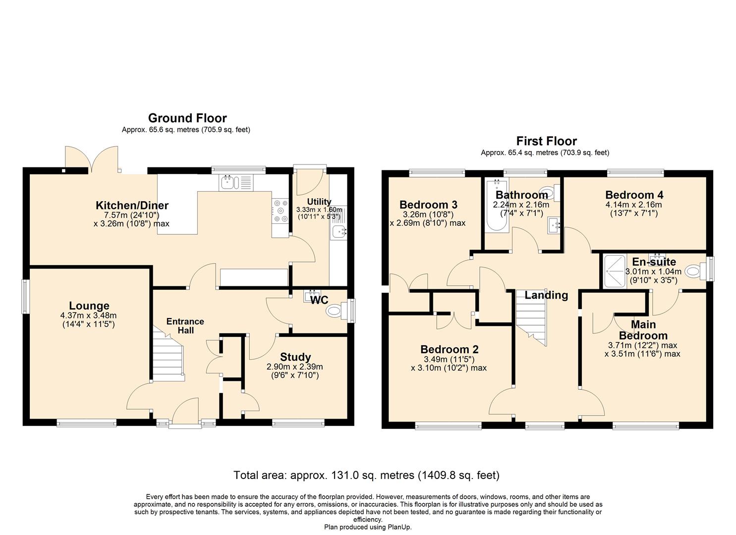 Plot 1, School Close, Attleborough floorplan