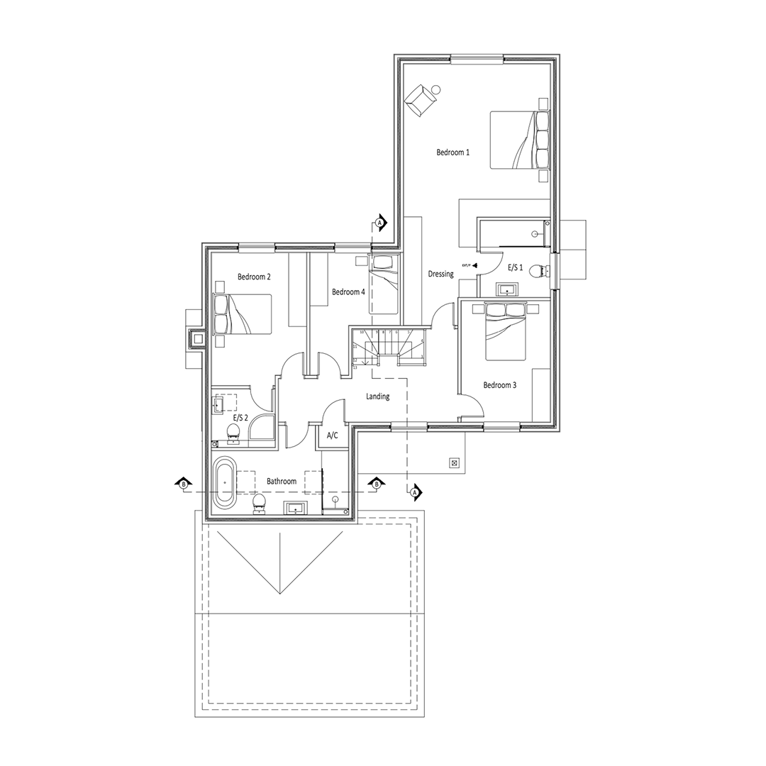 Plot 1 The Paddocks, Clatterbury Lane, Saffron Walden floorplan
