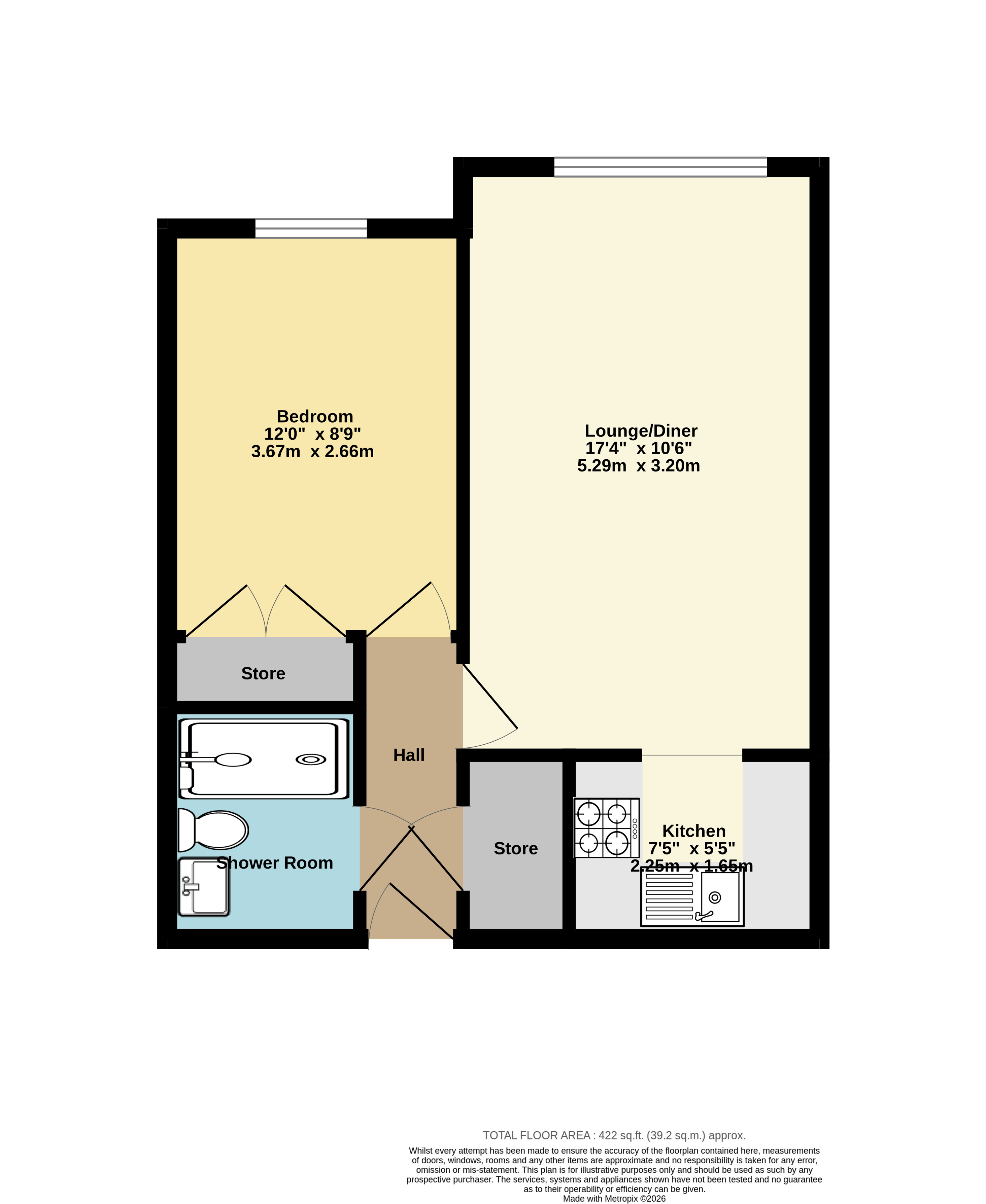 52, Homefleet House, Kent floorplan