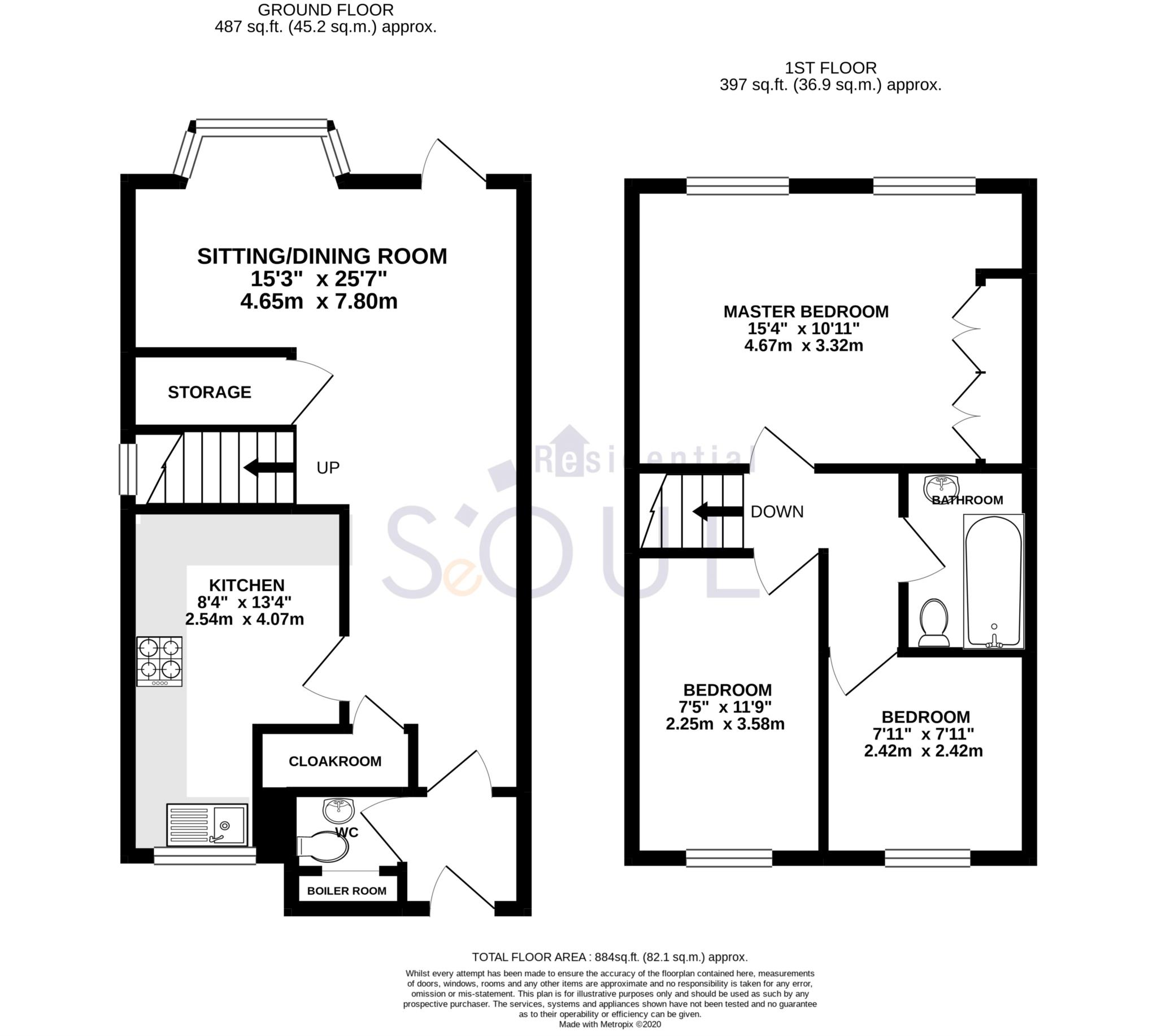 14, Spinney Close, New Malden floorplan