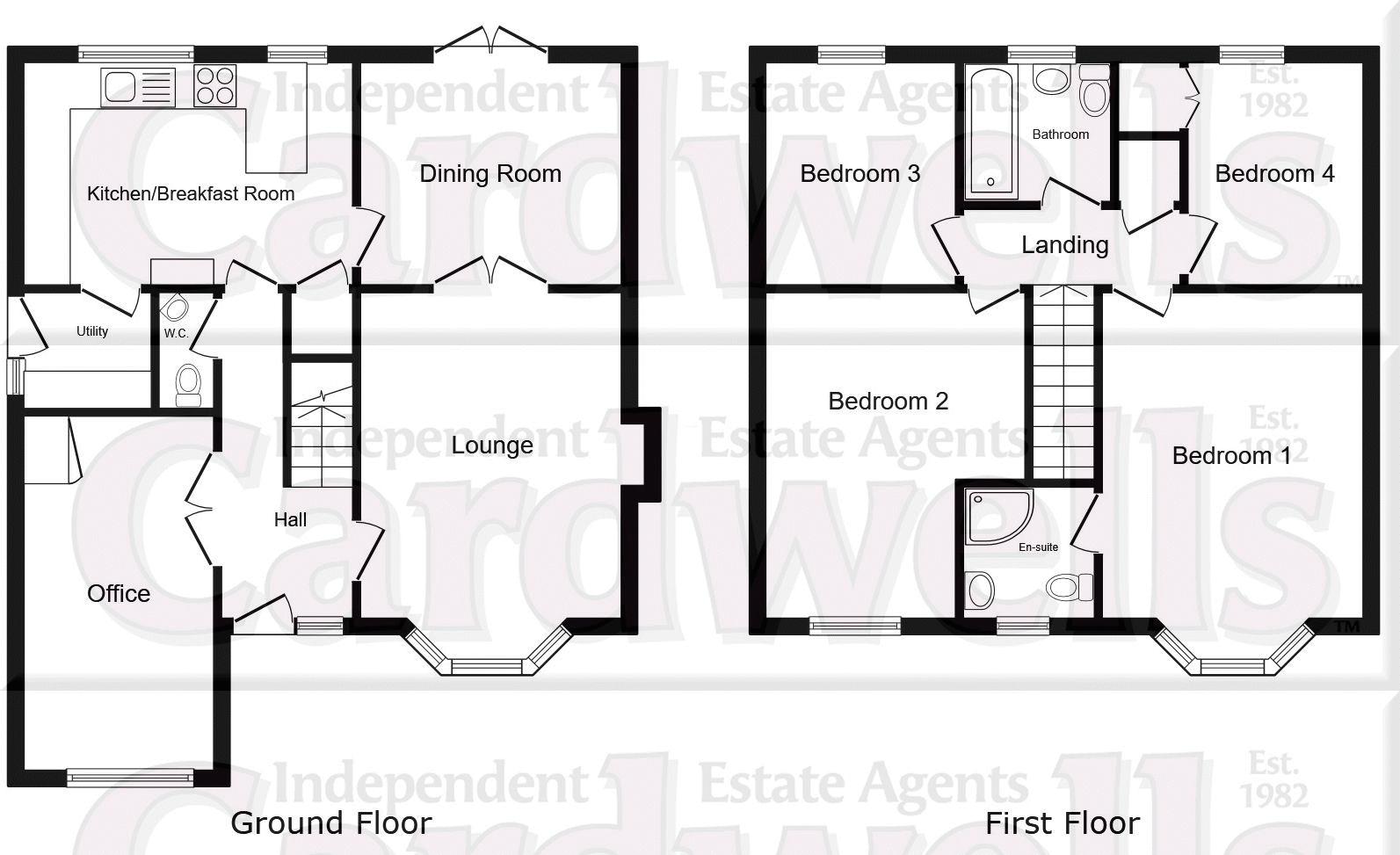 Queensbury Close, Sharples floorplan
