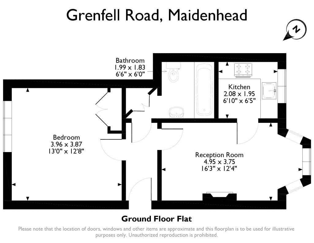 1 Bedrooms Flat for sale in Grenfell Road, Maidenhead SL6