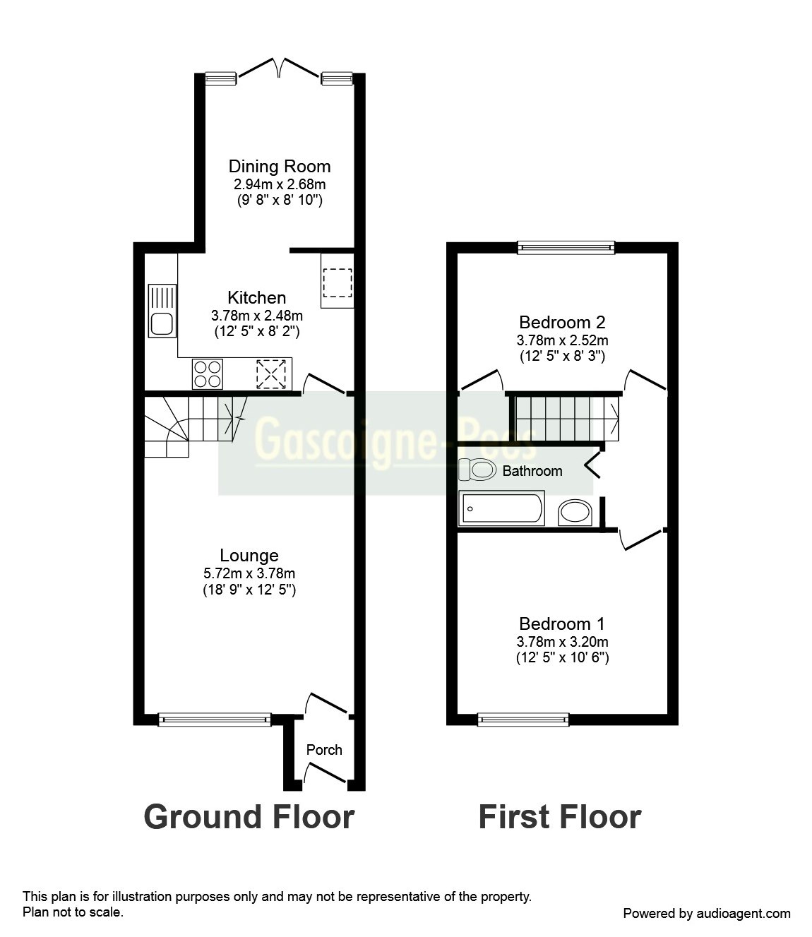 2 Bedrooms Terraced house to rent in Stratfield Avenue, Tadley RG26
