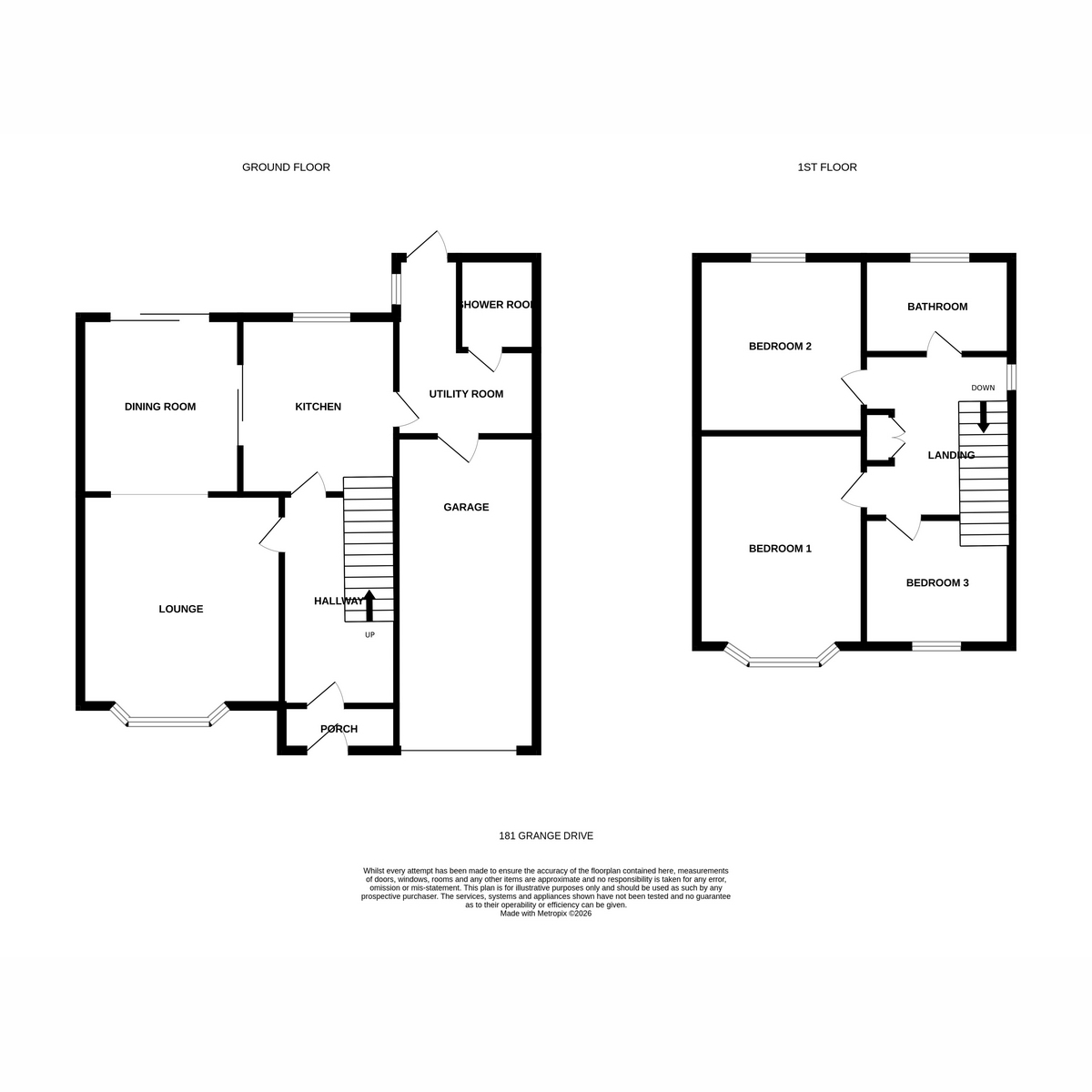 181, Grange Drive, Swindon floorplan