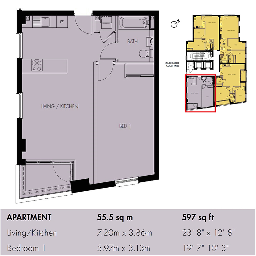 1 Bedrooms Flat to rent in The Northern Quarter, Capitol Way, London NW9