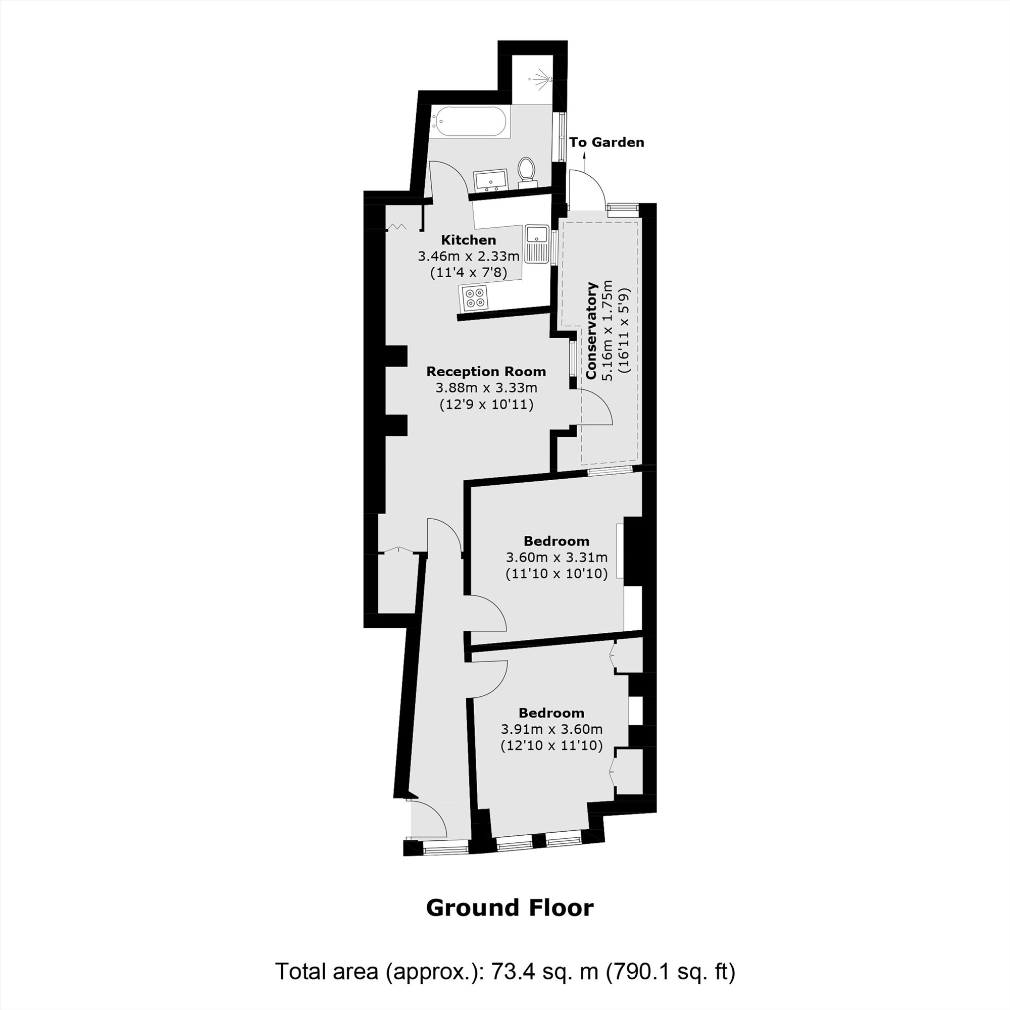 44, Bramshot Avenue, London floorplan