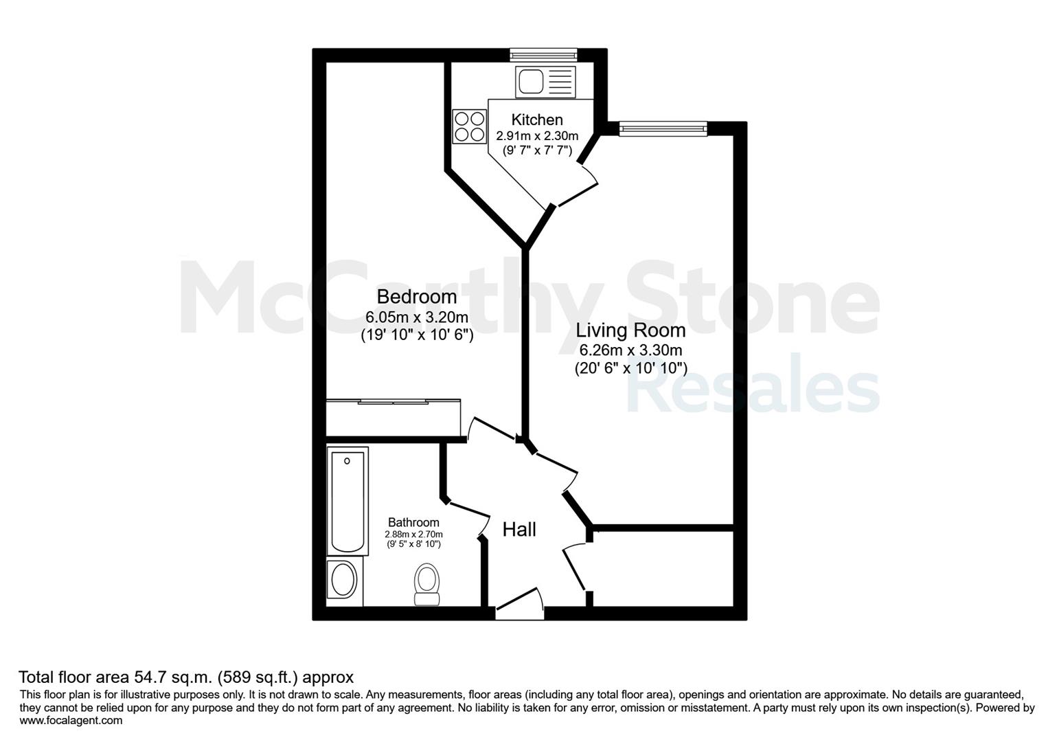 46 Wilton Court, Southbank Road, Kenilworth floorplan