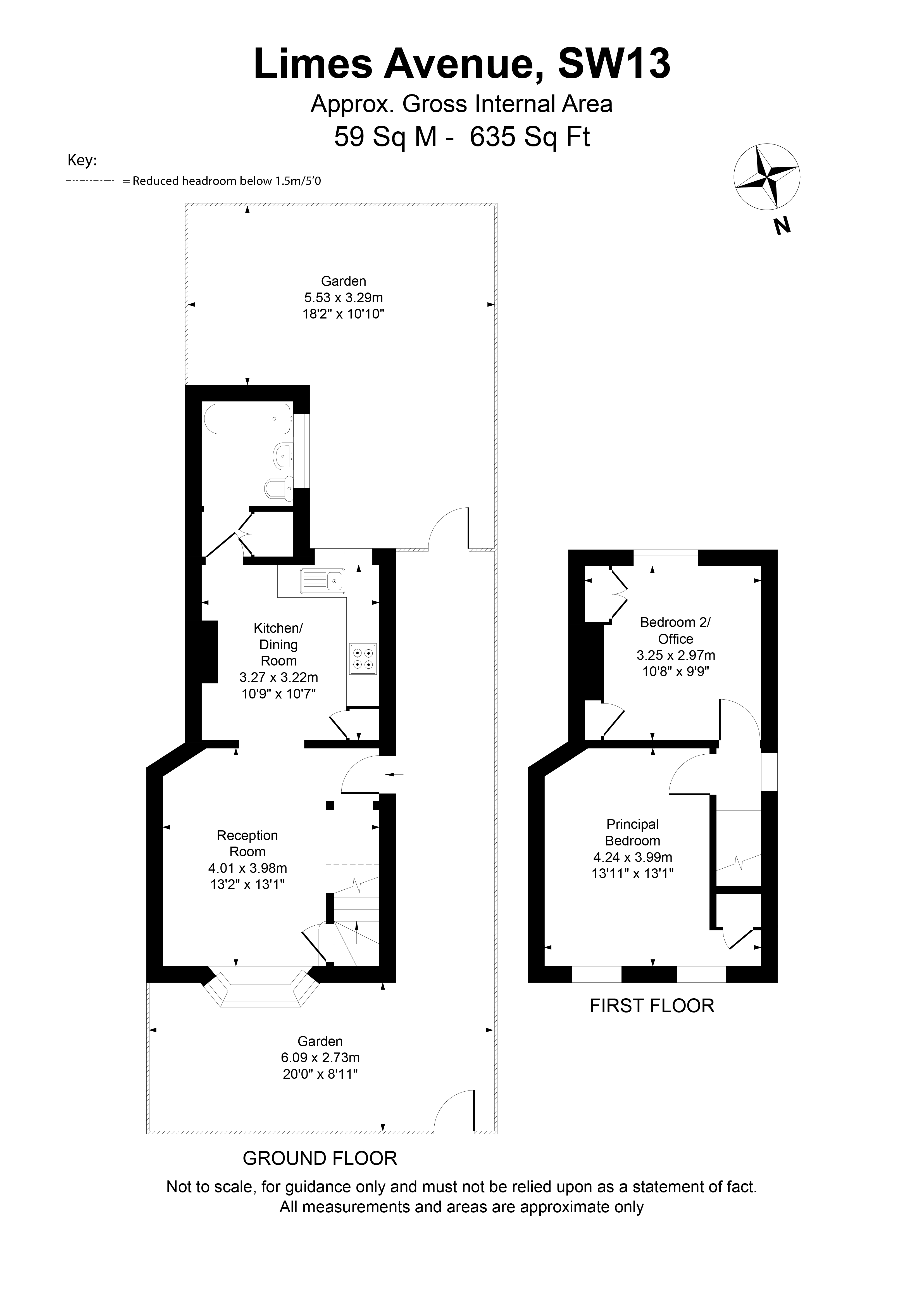 10, Limes Avenue, Barnes floorplan