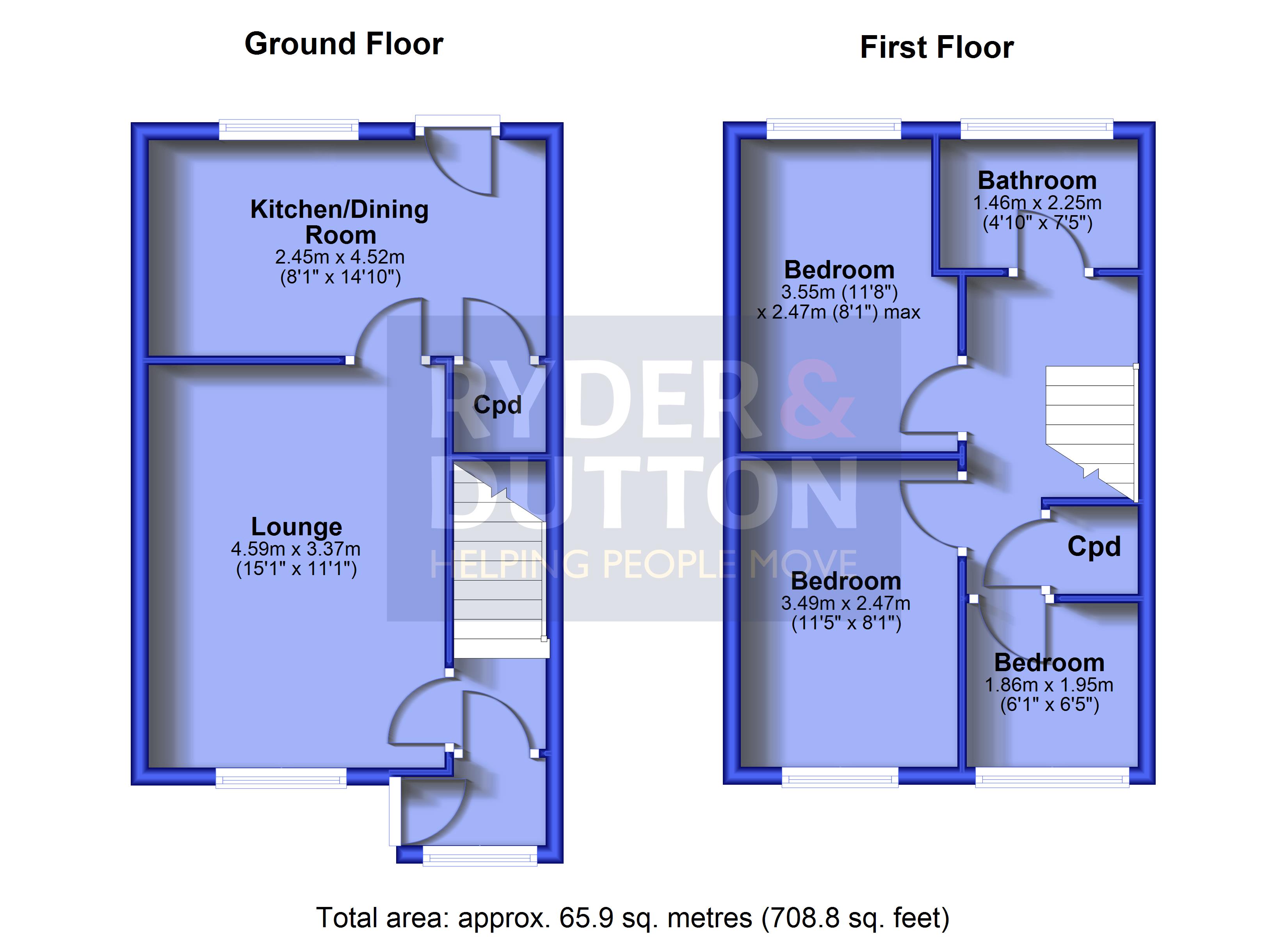 15, Wessex Park Close, Oldham floorplan