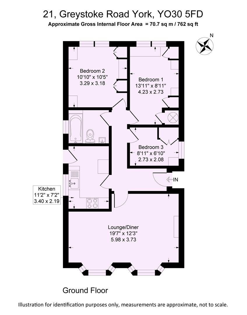 21, Greystoke Road, York floorplan