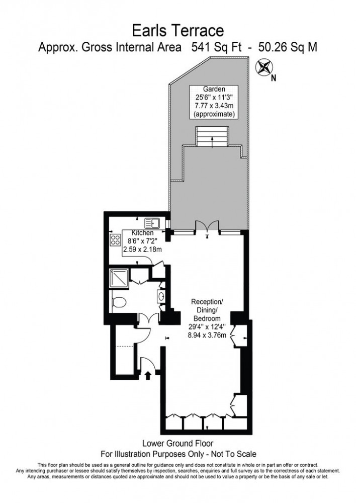 0 Bedrooms Studio to rent in Earls Terrace, London W8