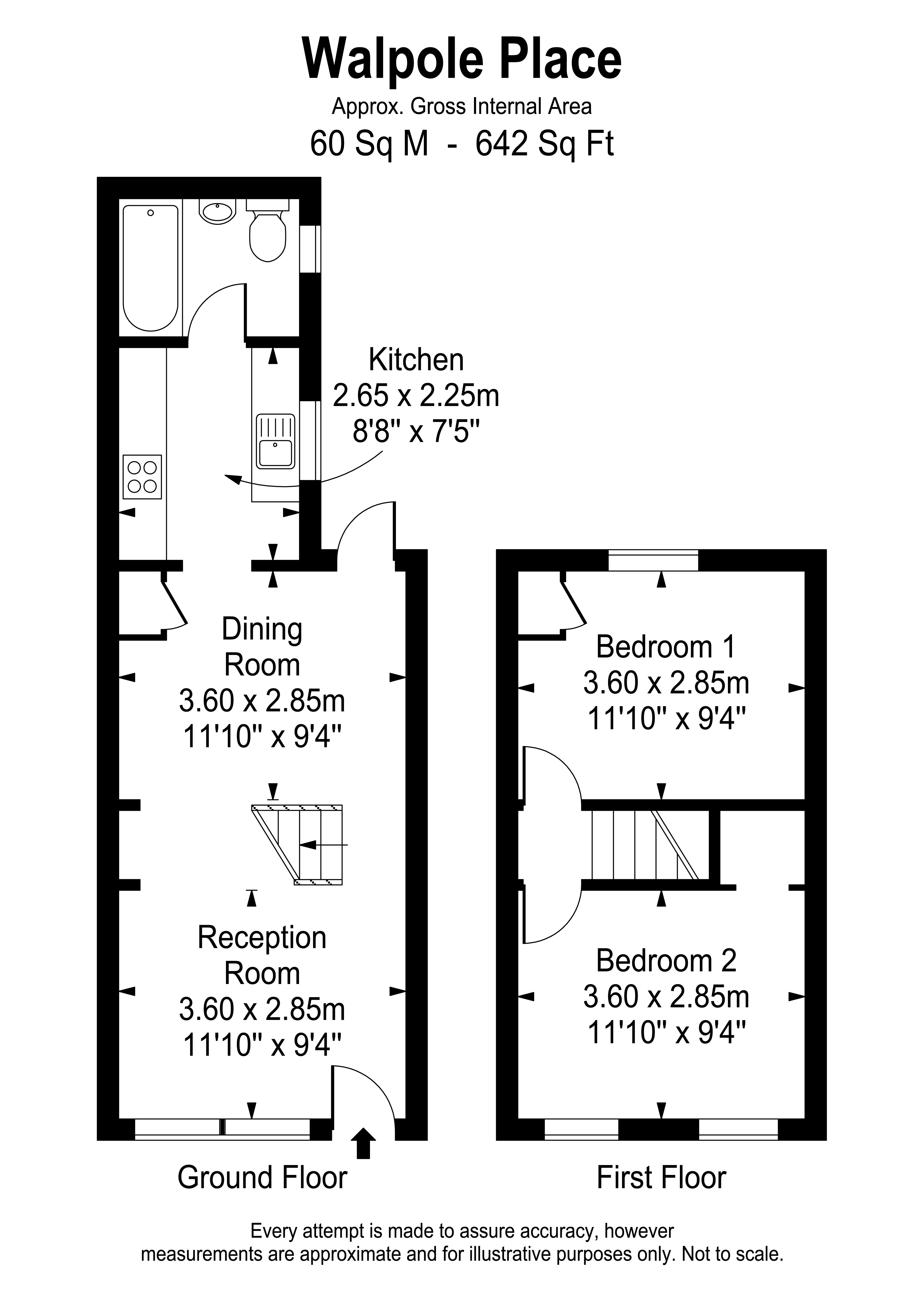 9, Walpole Place, Teddington floorplan
