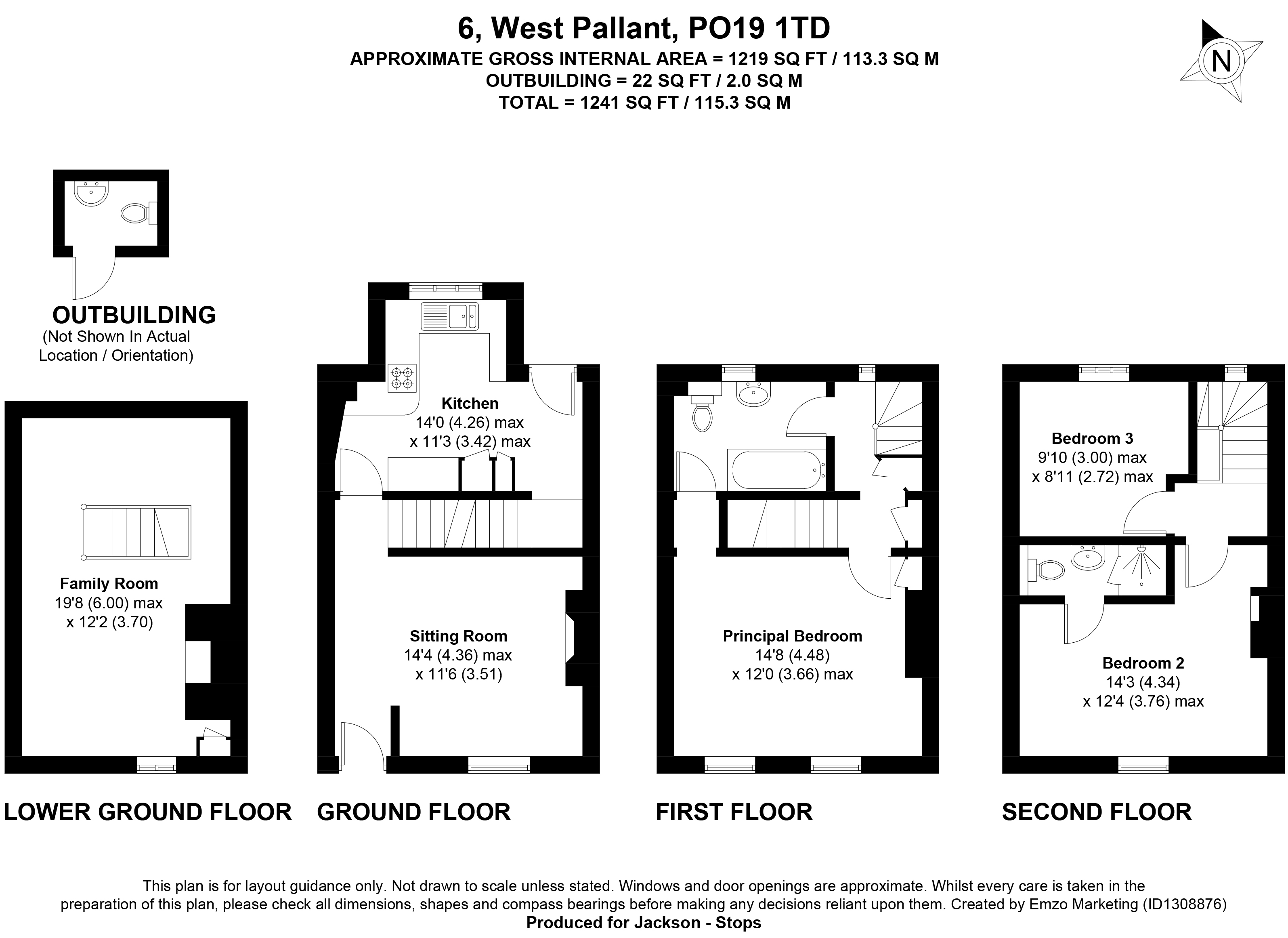 6, West Pallant, West Sussex floorplan