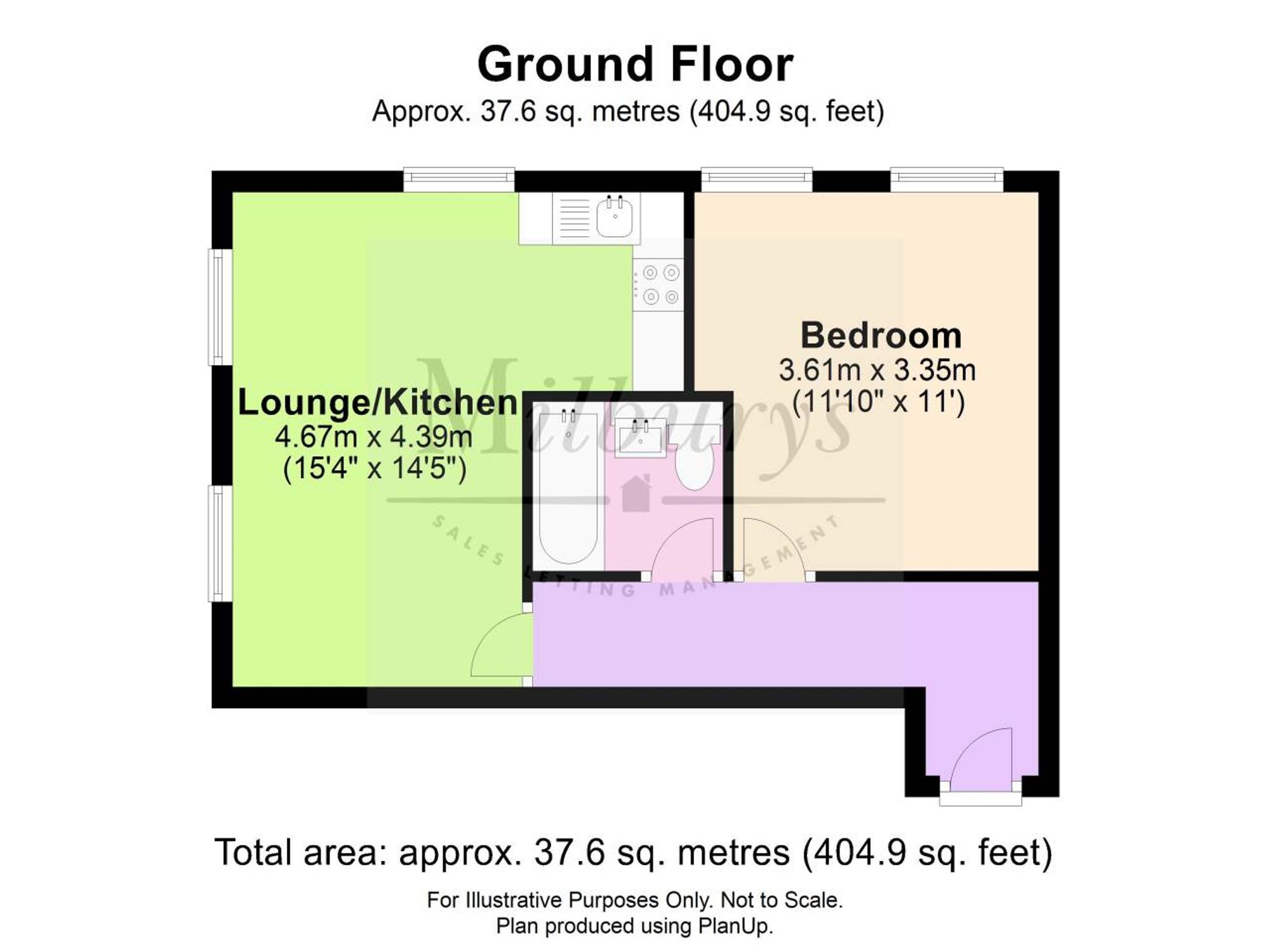 Flat 2, Katherine Lady Berkeley Mews School Road, Wotton-Under-Edge floorplan