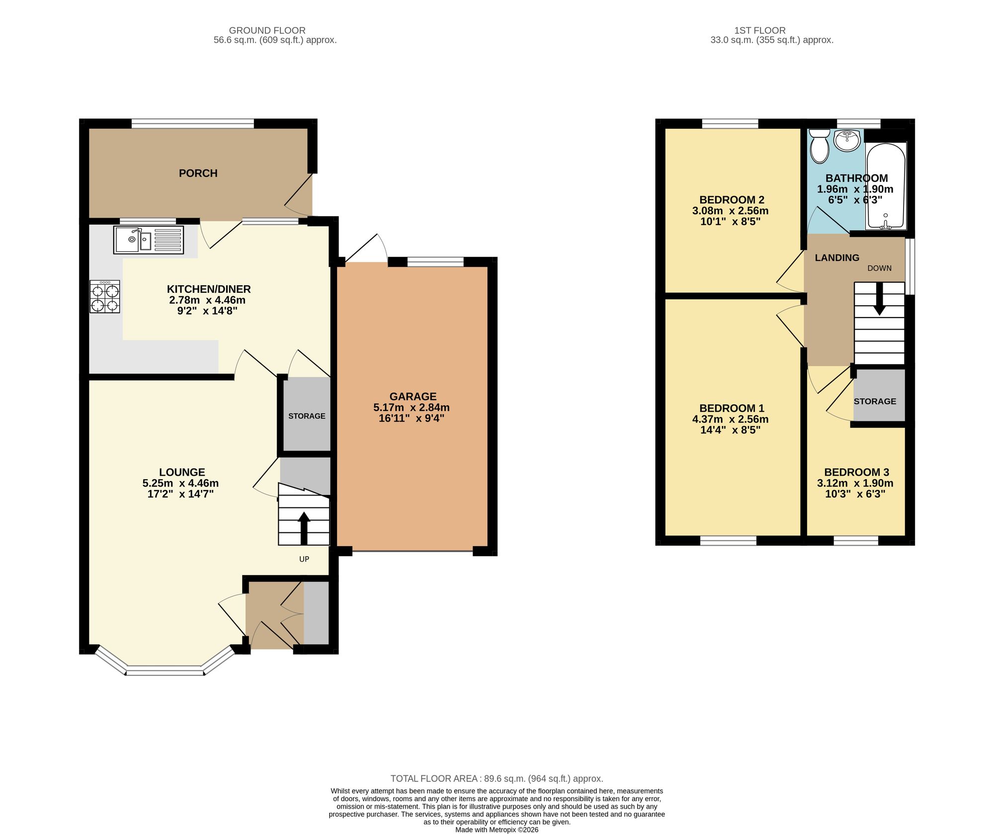 12 Northfields, Chesterfield floorplan