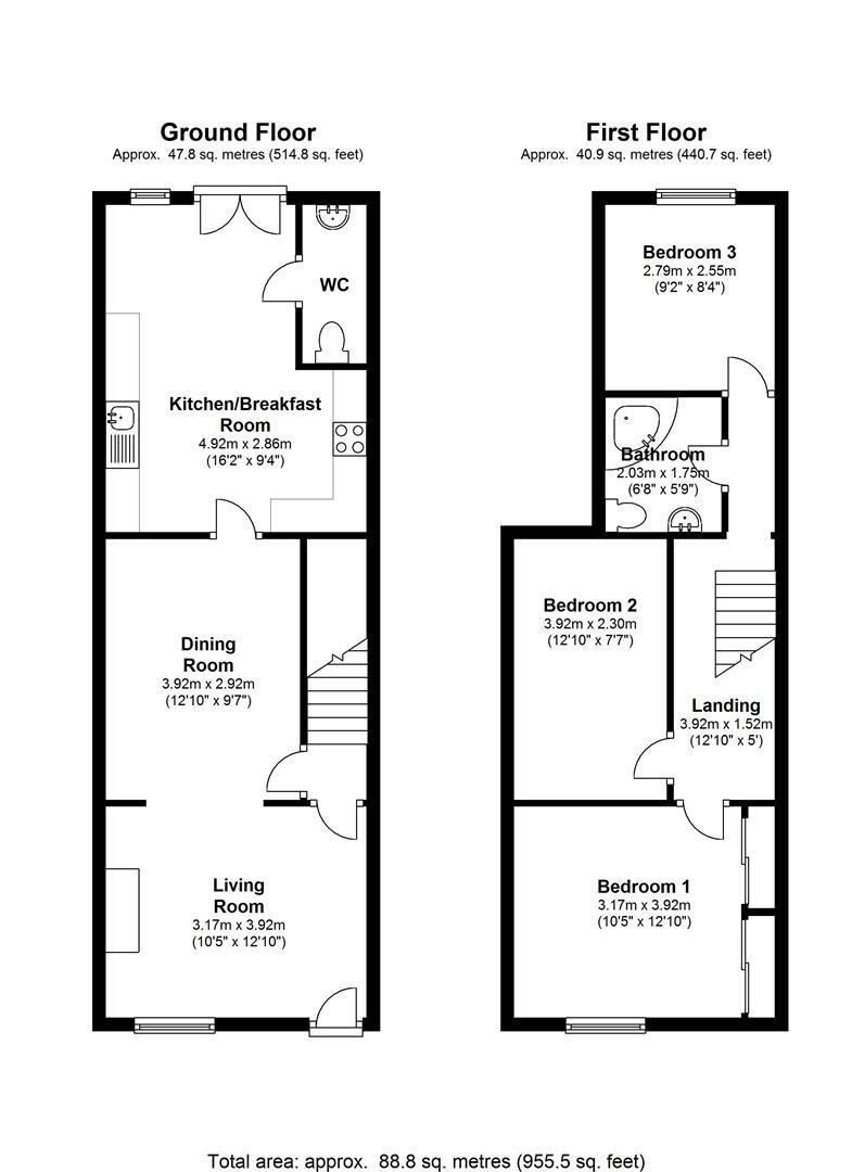 31, Catharine Street, Cambridge floorplan