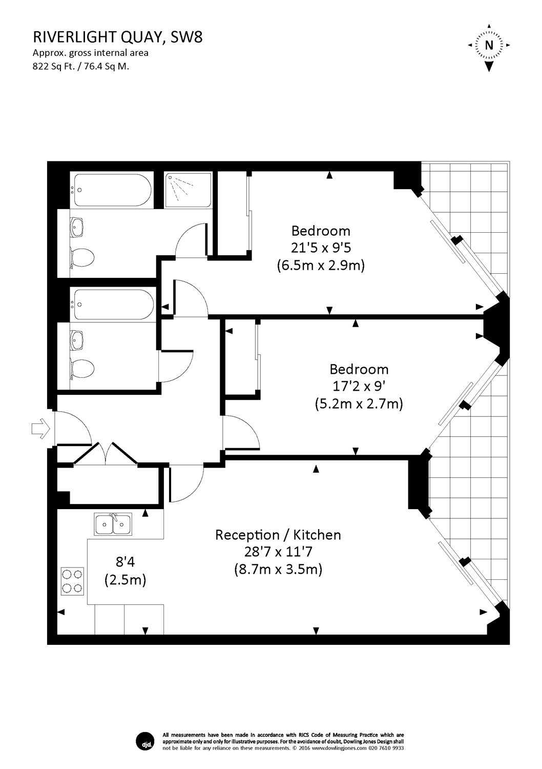 2 Bedrooms Flat to rent in Riverlight Quay, Nine Elms, London SW11