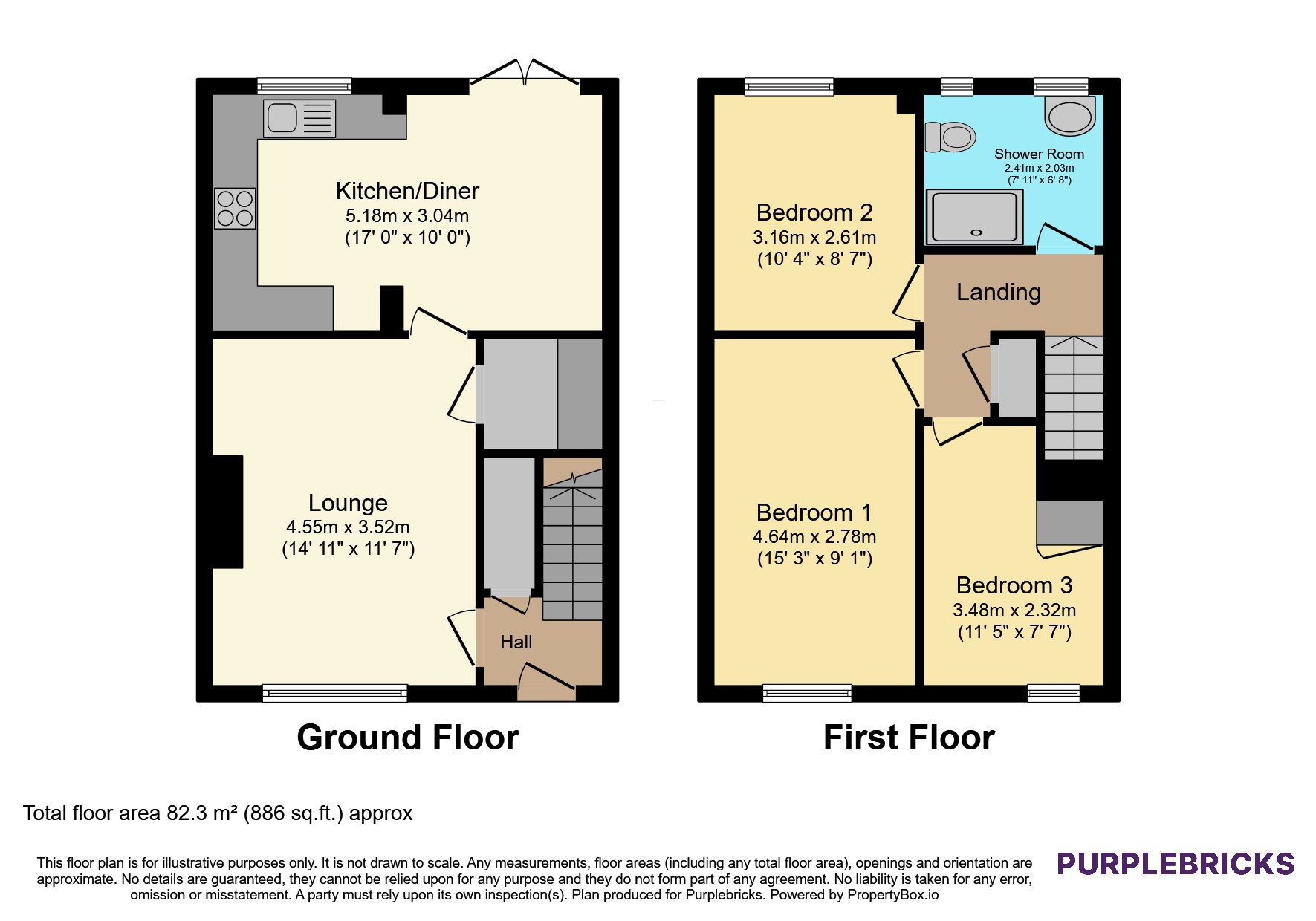 21, Highfield, Pontypool floorplan