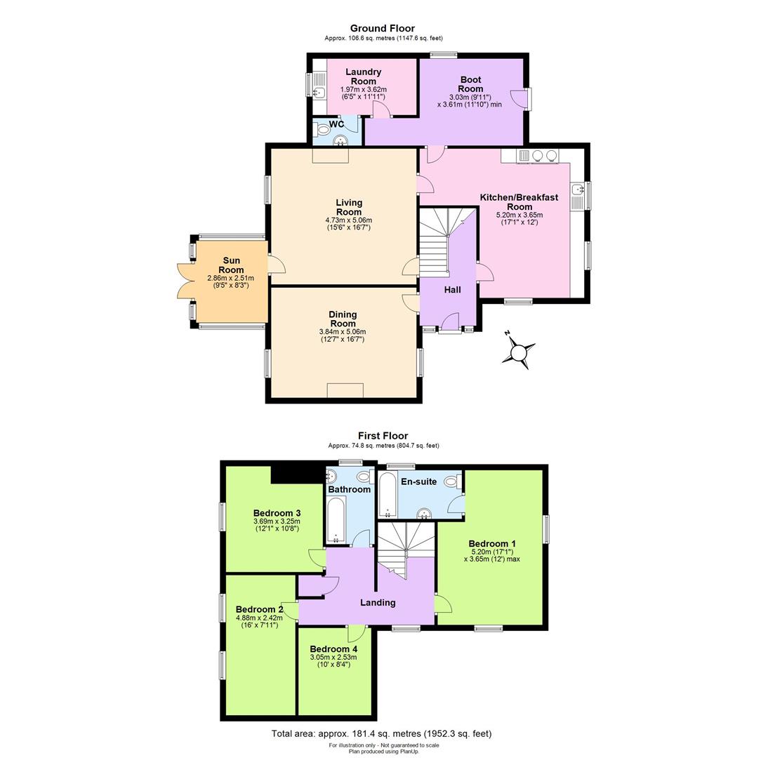 Oak Tree Cottage, Knucklas Road, Knighton floorplan