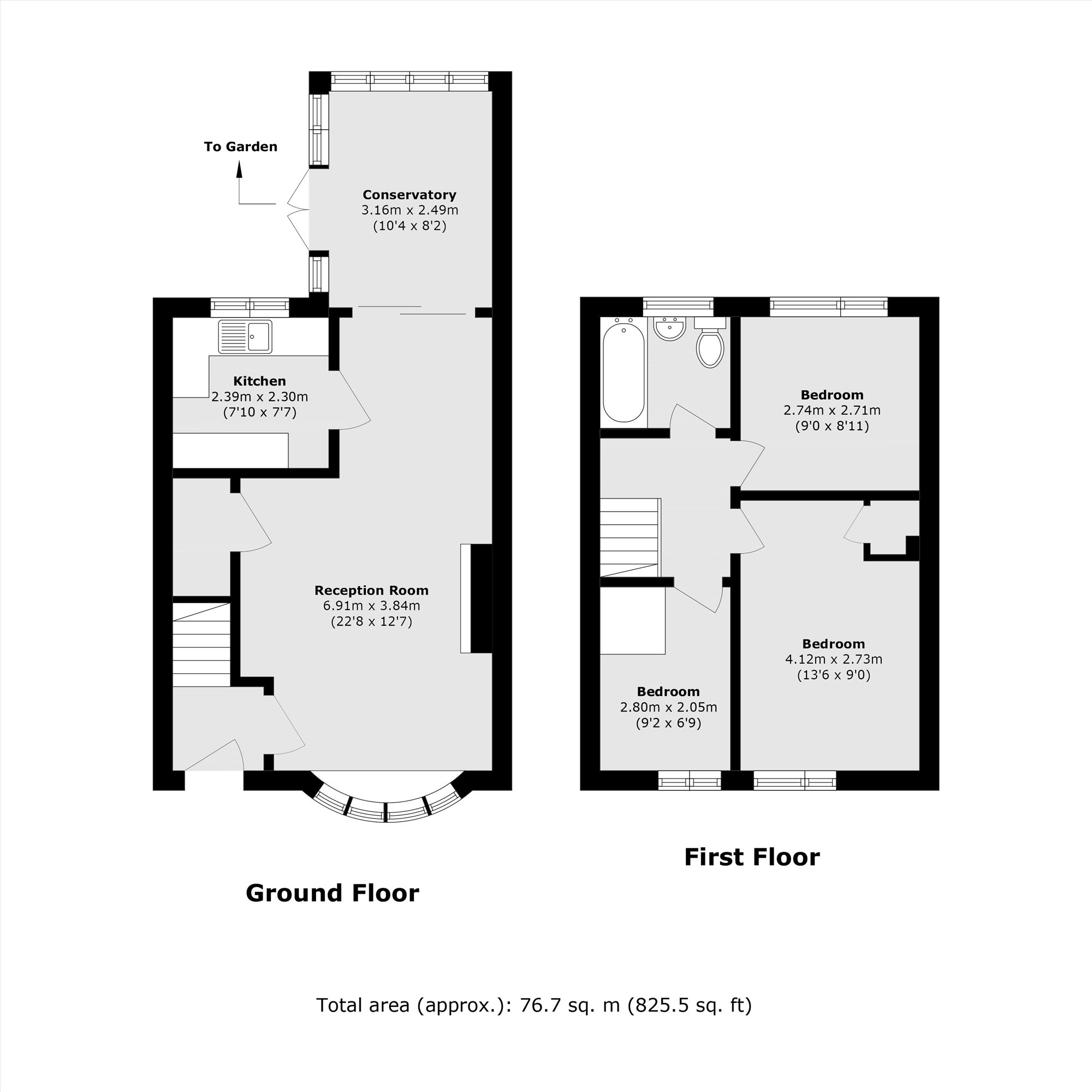 22, Osborne Close, Feltham floorplan