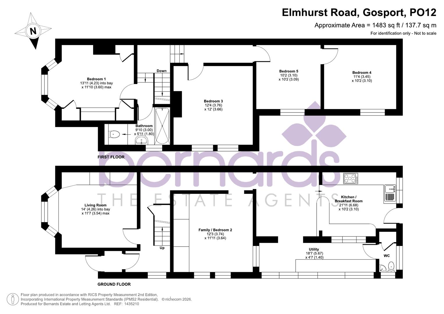 26, Elmhurst Road, Gosport floorplan