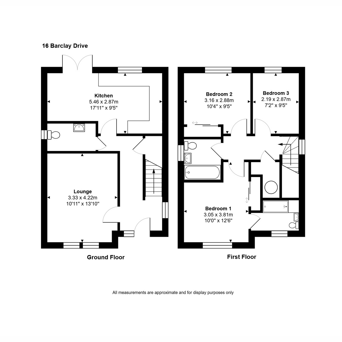 16, Barclay Drive, Fortrose floorplan
