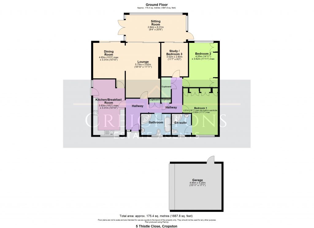 5, Thistle Close, Leicestershire floorplan