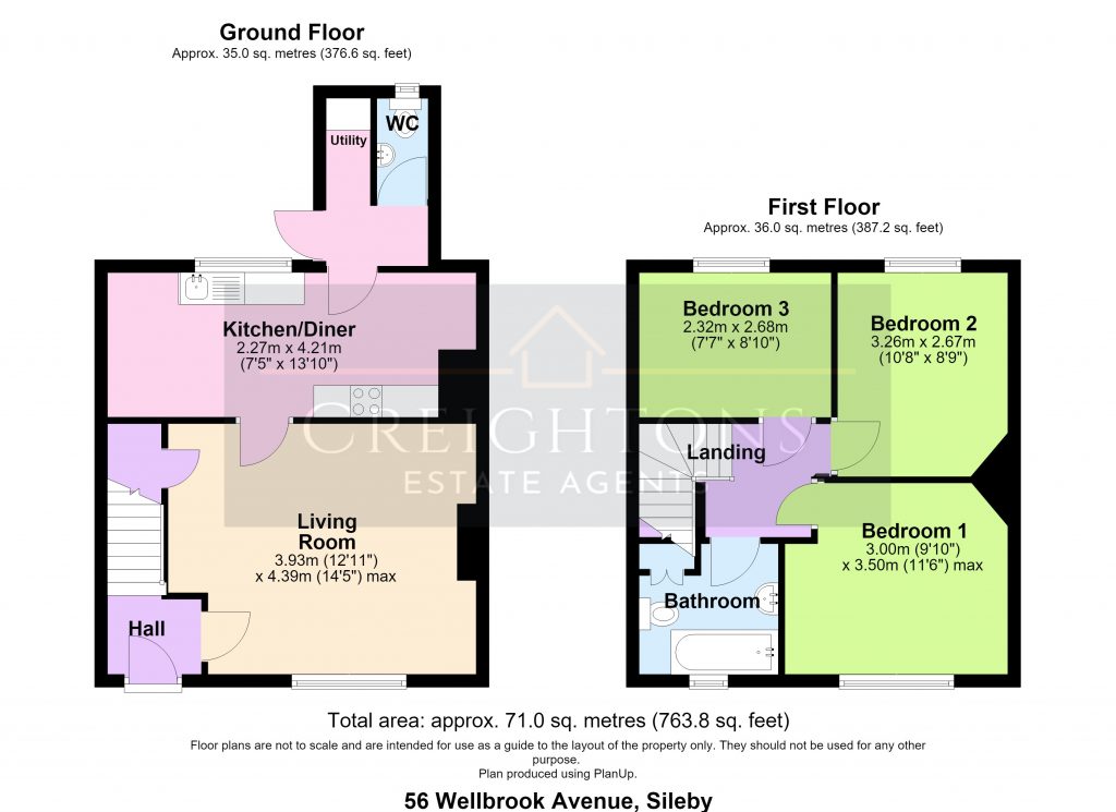 56, Wellbrook Avenue, Loughborough floorplan