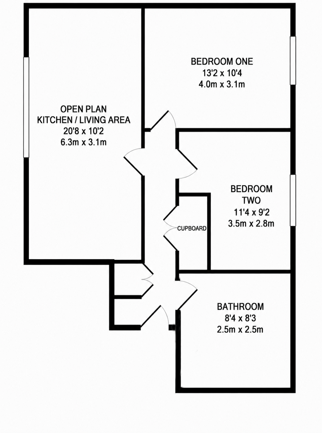 105 Metalworks Apartments, 92, Warstone Lane, Birmingham floorplan
