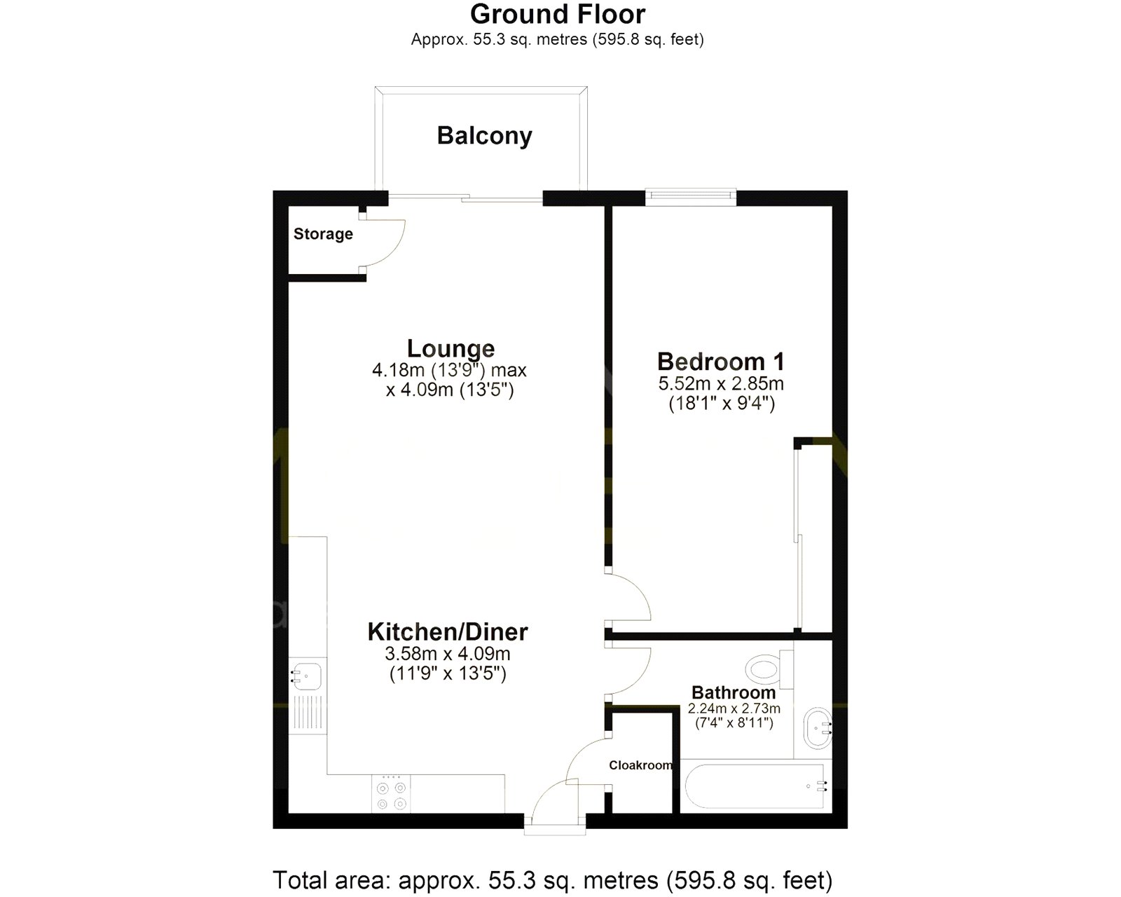 416 Avonside House,, East Station Road, Peterborough floorplan