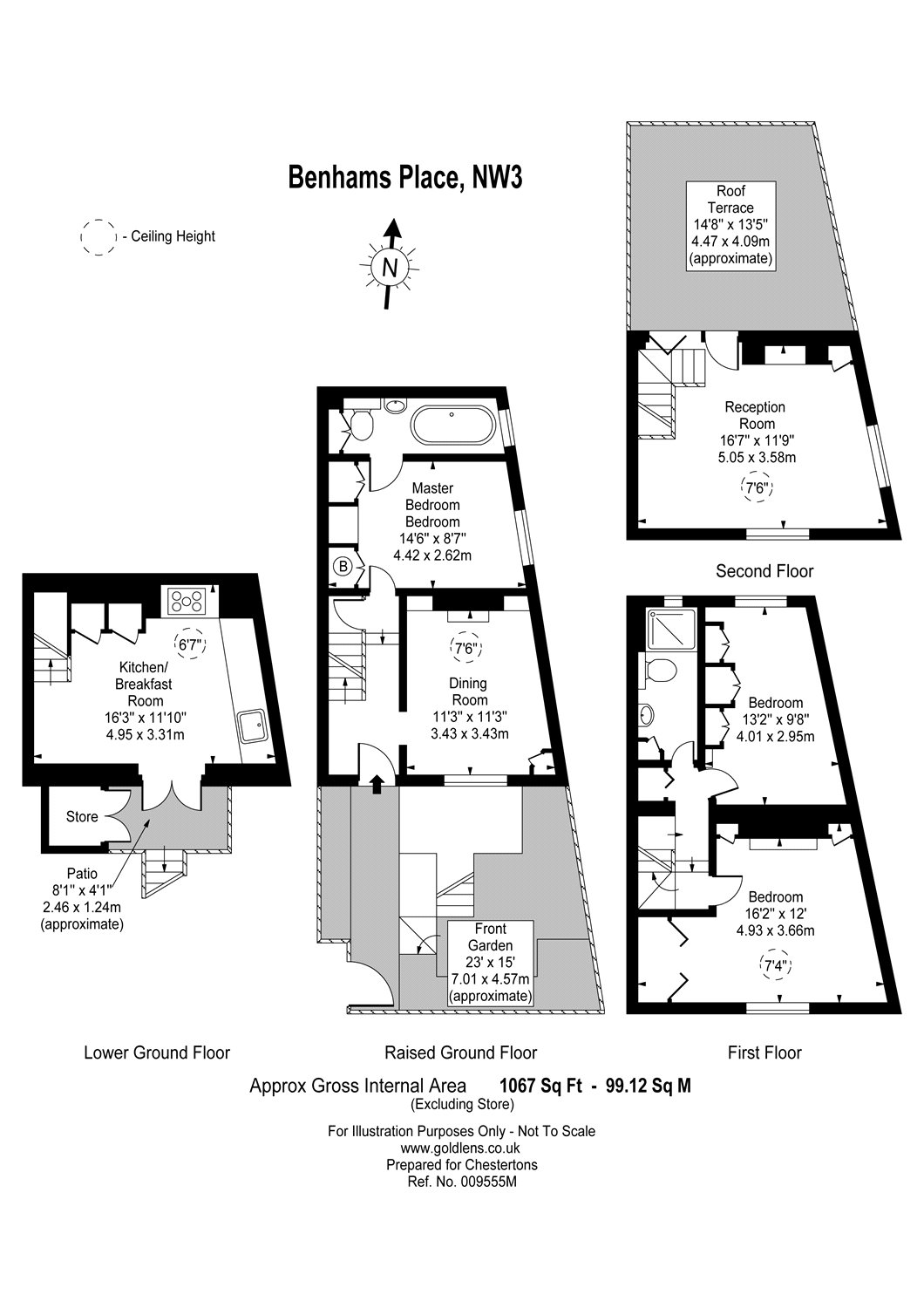 3 Bedrooms End terrace house for sale in Benhams Place, Hampstead Village, London NW3