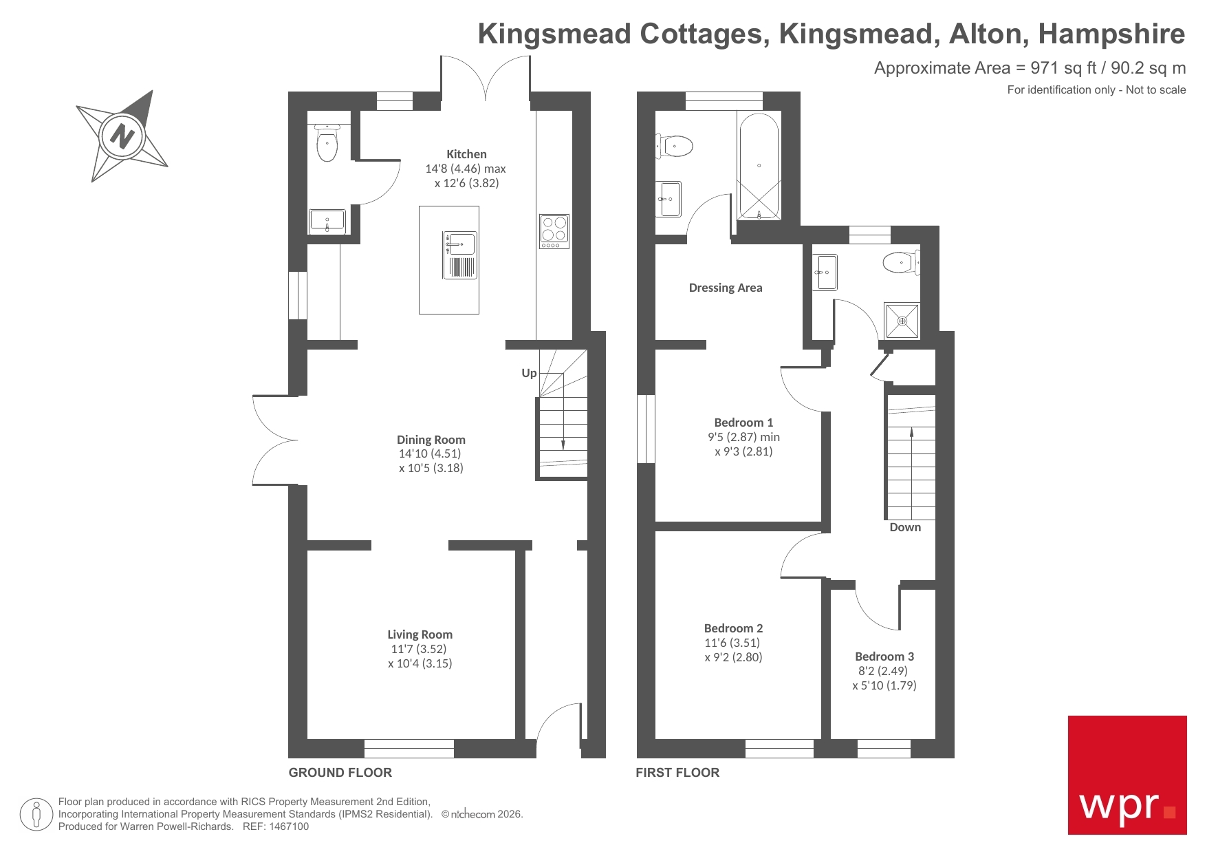 1 Kingsmead Cottages,, Kingsmead, Hampshire floorplan