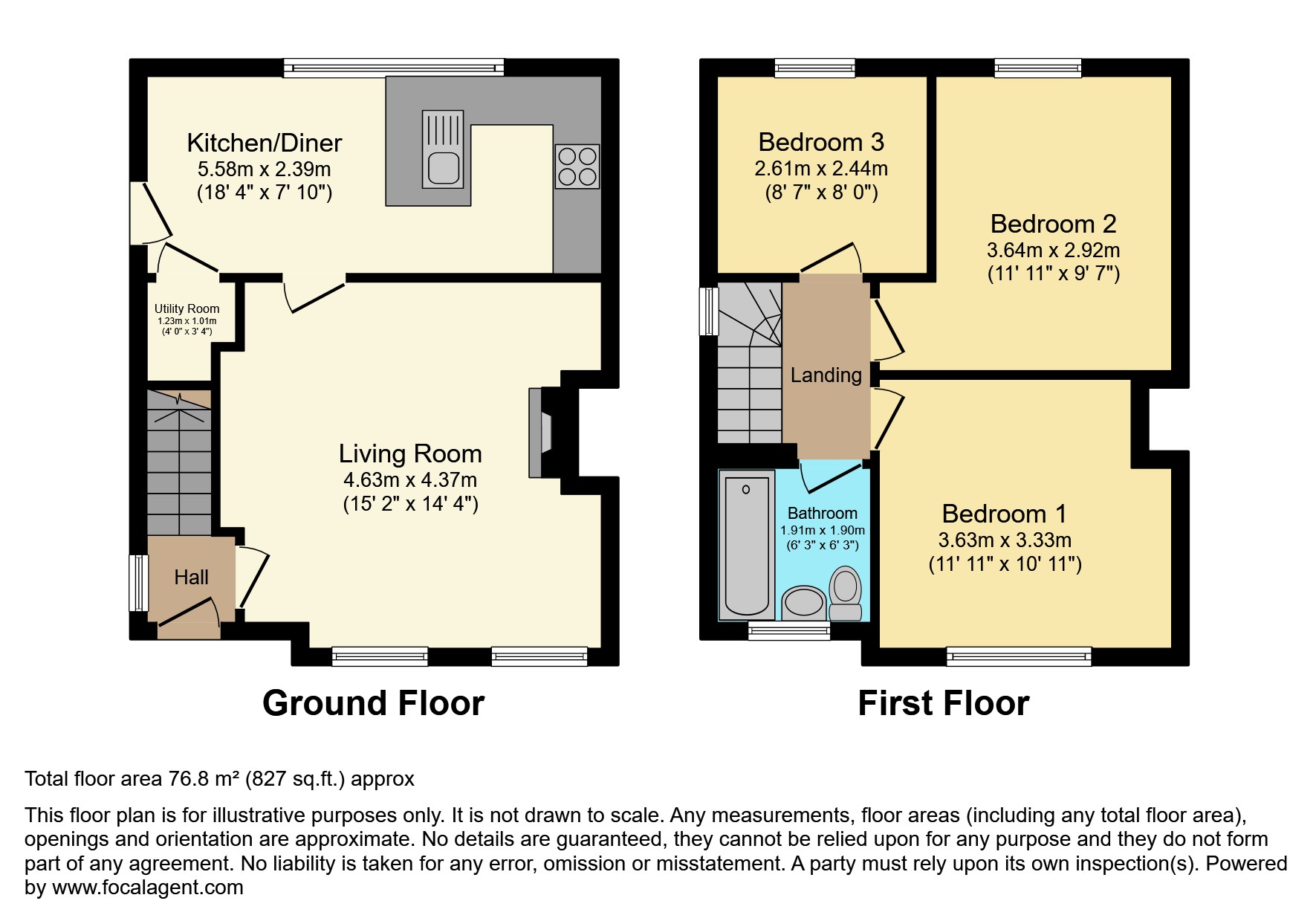 89, Leathley Avenue, Ilkley floorplan