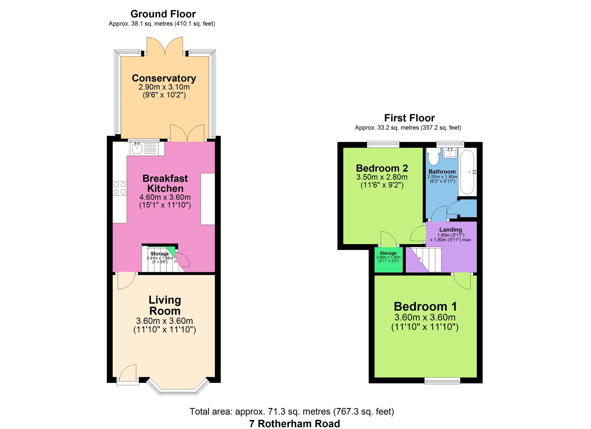 7 Rotherham Road, Chesterfield floorplan