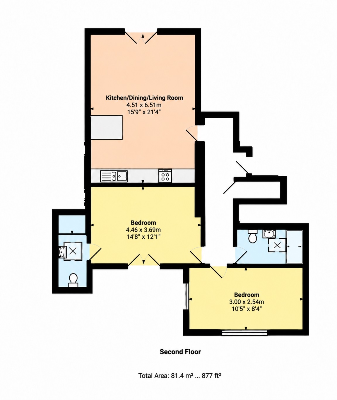 Flat 9, Beecholme, 54, Codicote Road, Welwyn floorplan