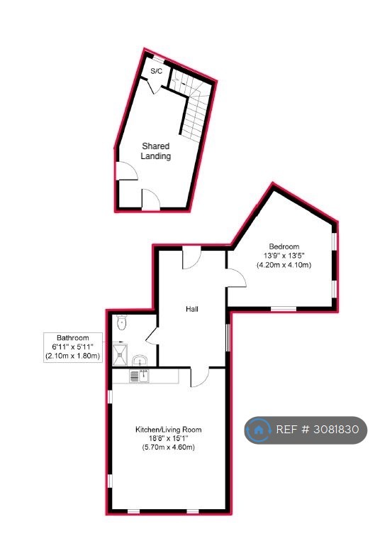 Penton St, Sheffield floorplan