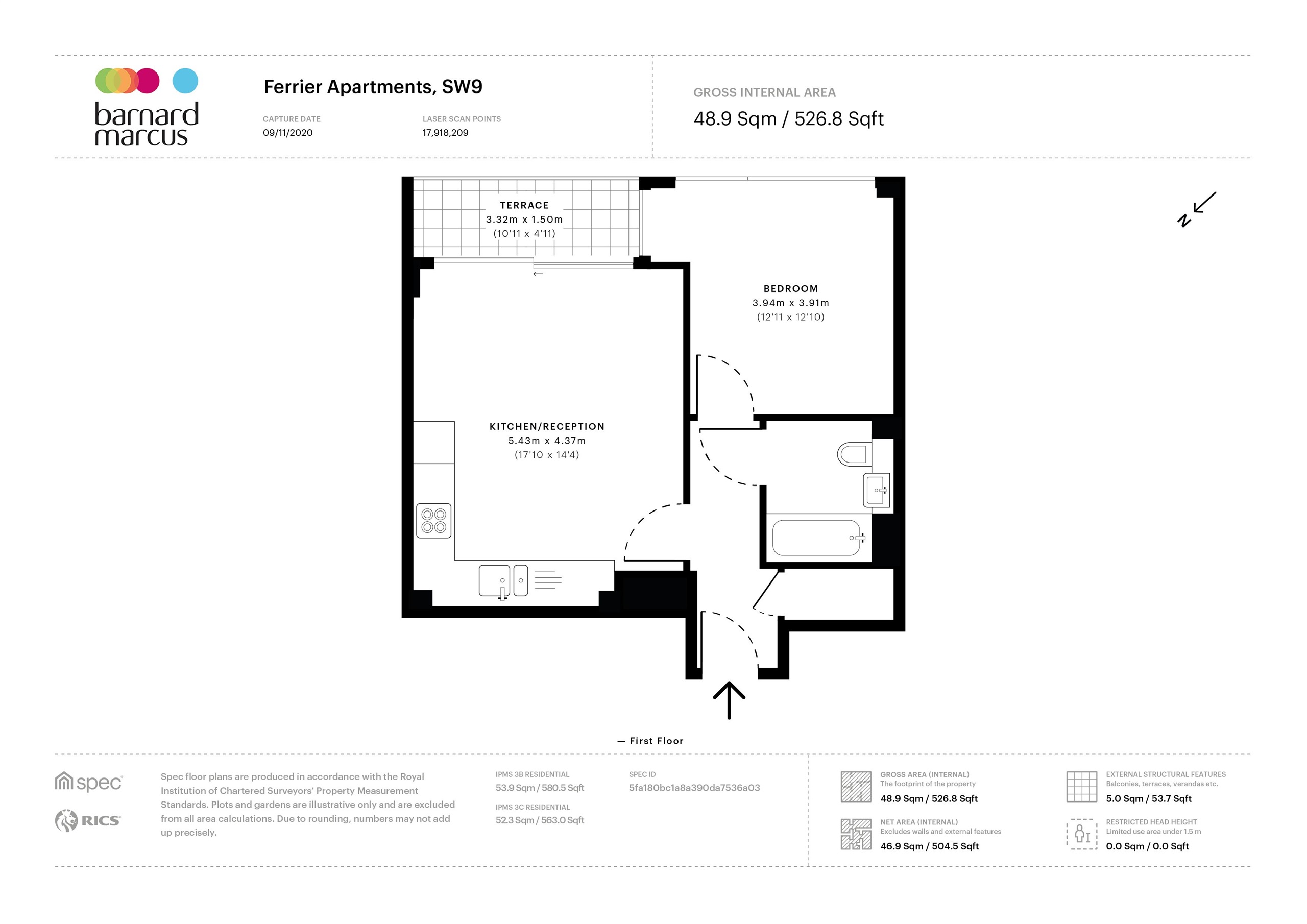 Clapham Road, London SW9, 1 bedroom flat for sale 64014307