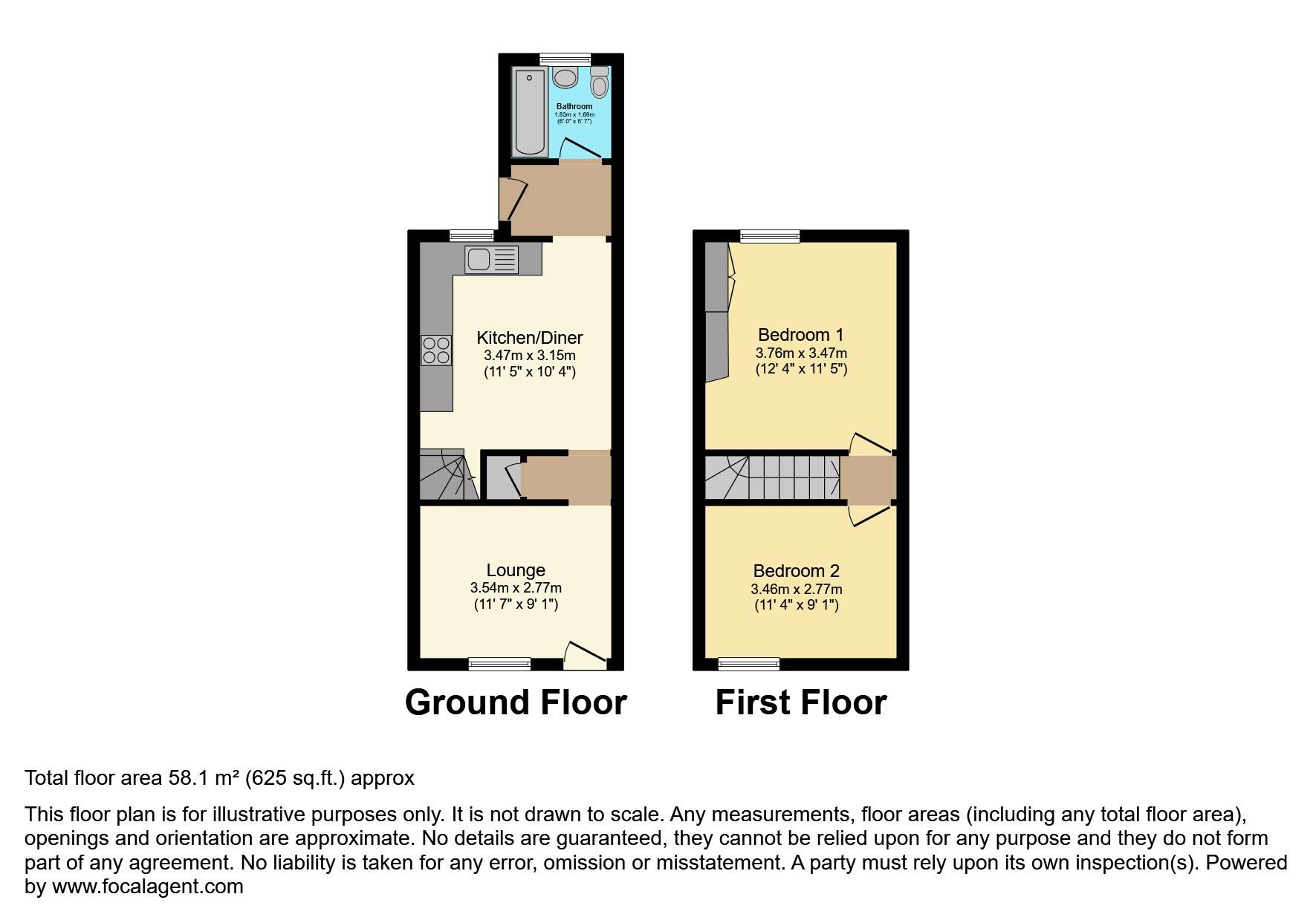 127, Wortley Road, Sheffield floorplan