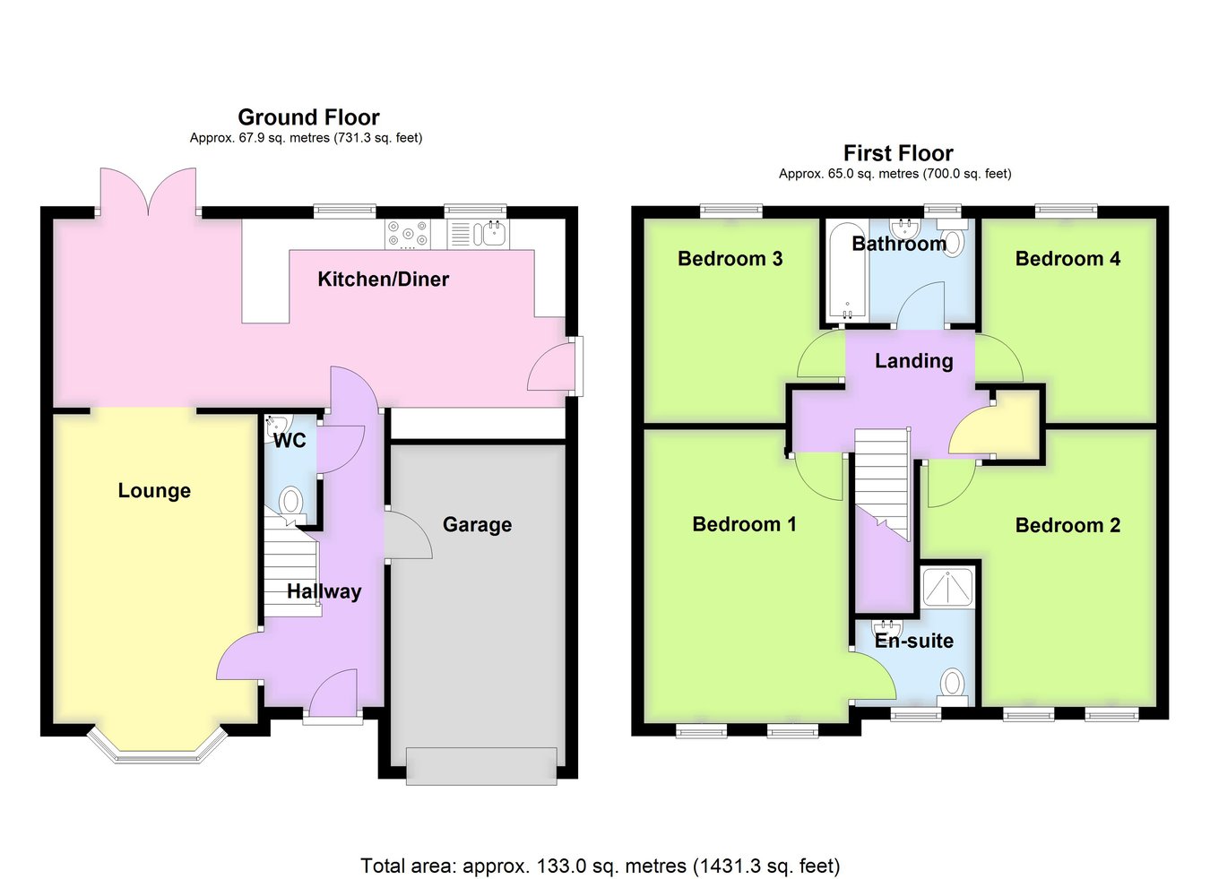 37, De Montfort Gardens, Boston floorplan