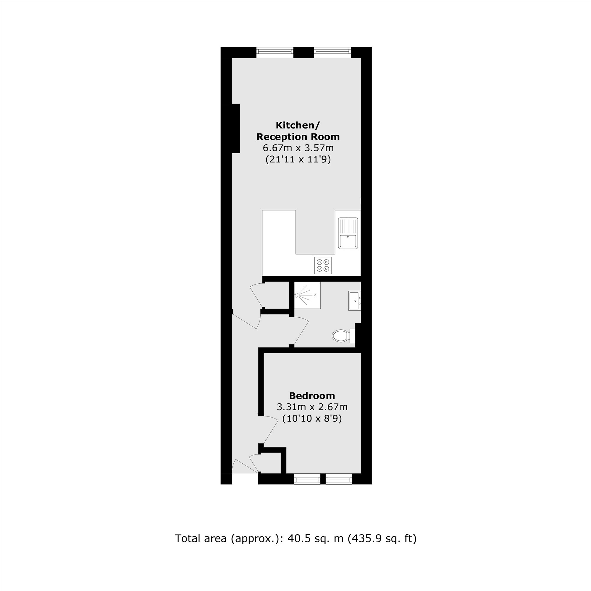 57B, High Street, Hampton floorplan