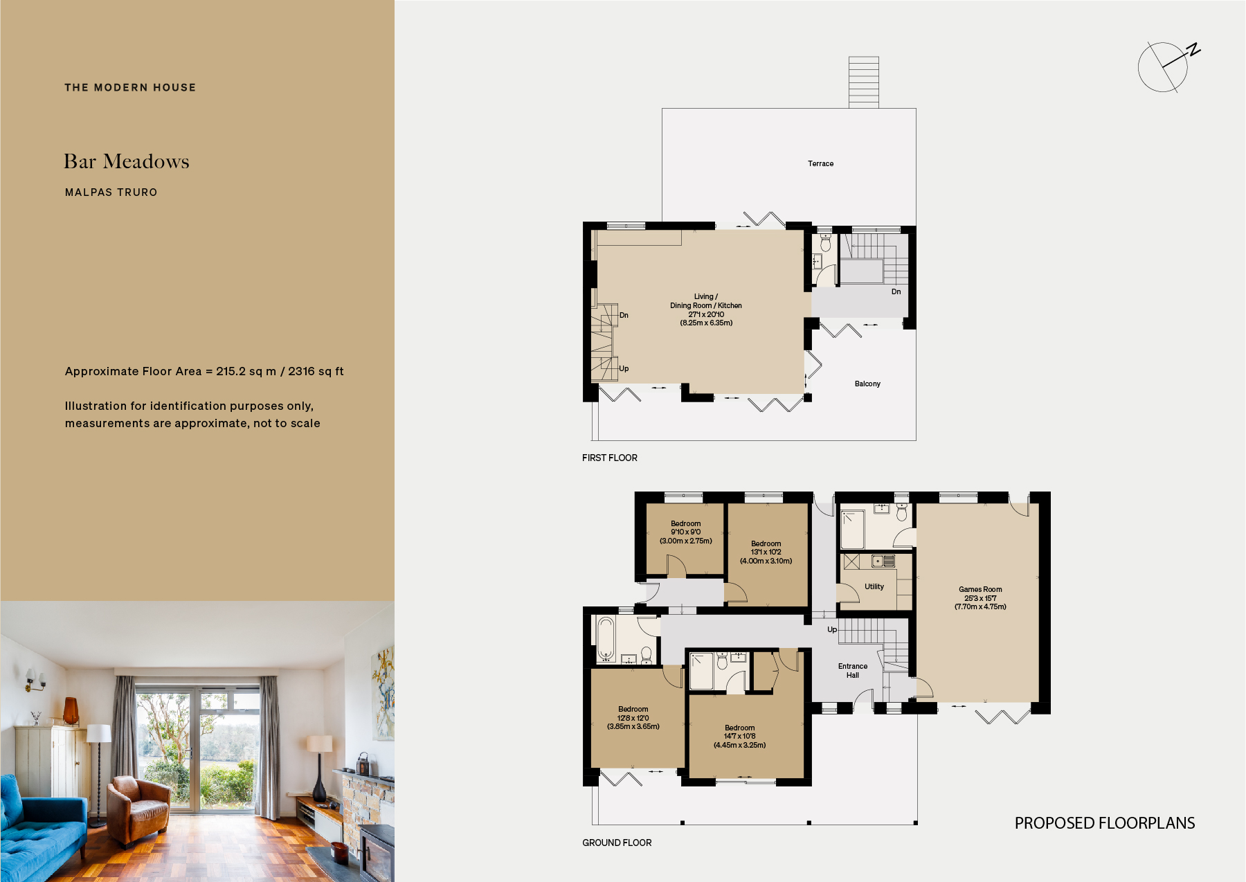 Bar Meadows, Malpas, Cornwall TR1, 3 bedroom detached house for sale