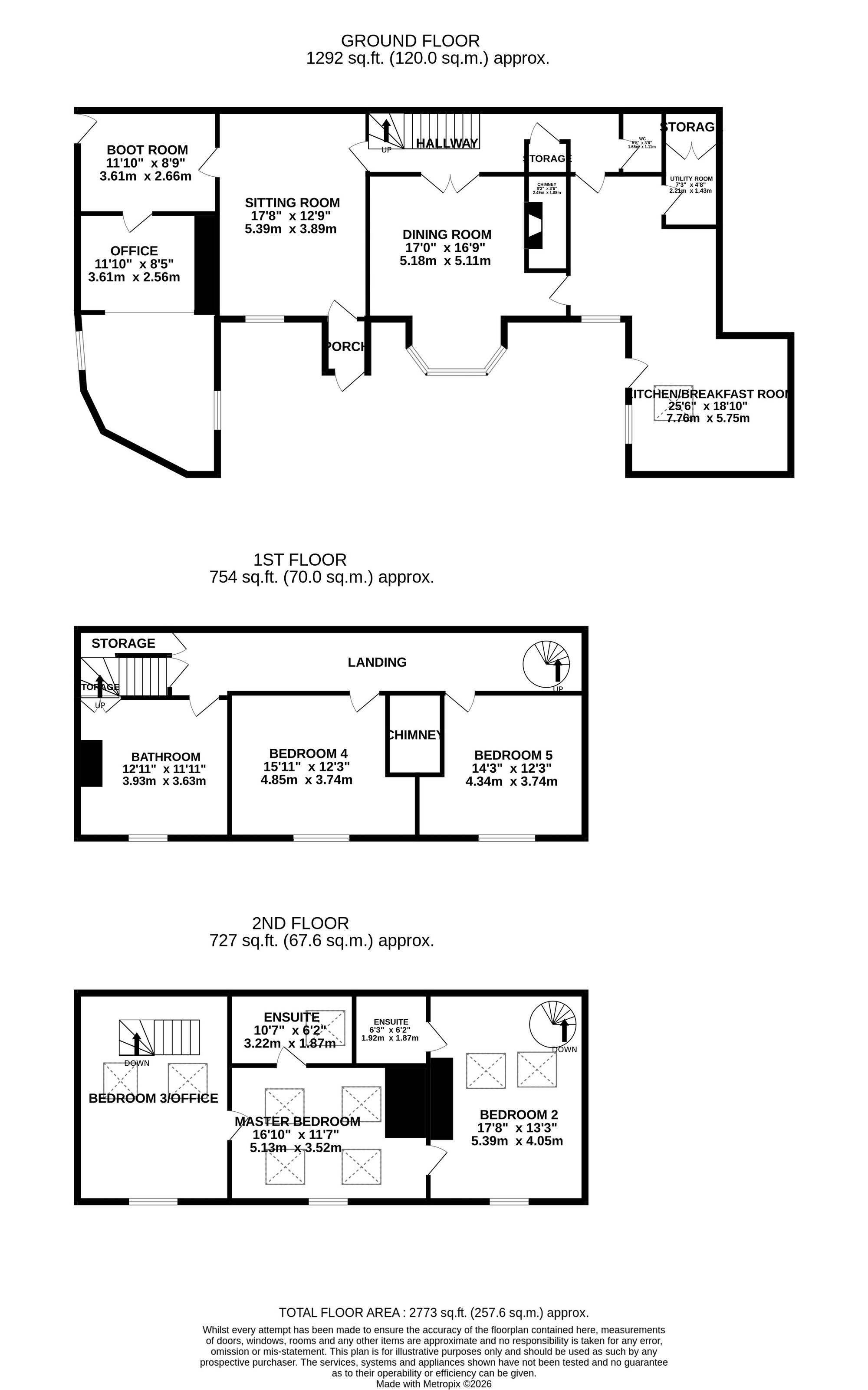 8 Walton Bank, Stafford floorplan