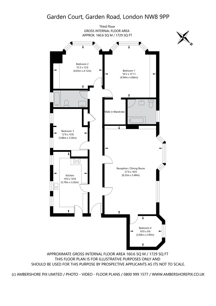 8, Garden Court, St John's Wood floorplan