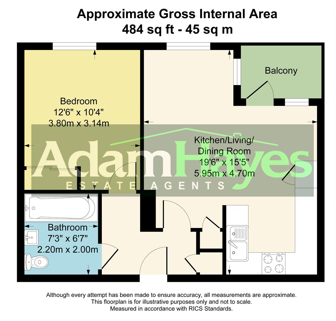 Flat 4 Adastra House, 403 Nether Street, London floorplan