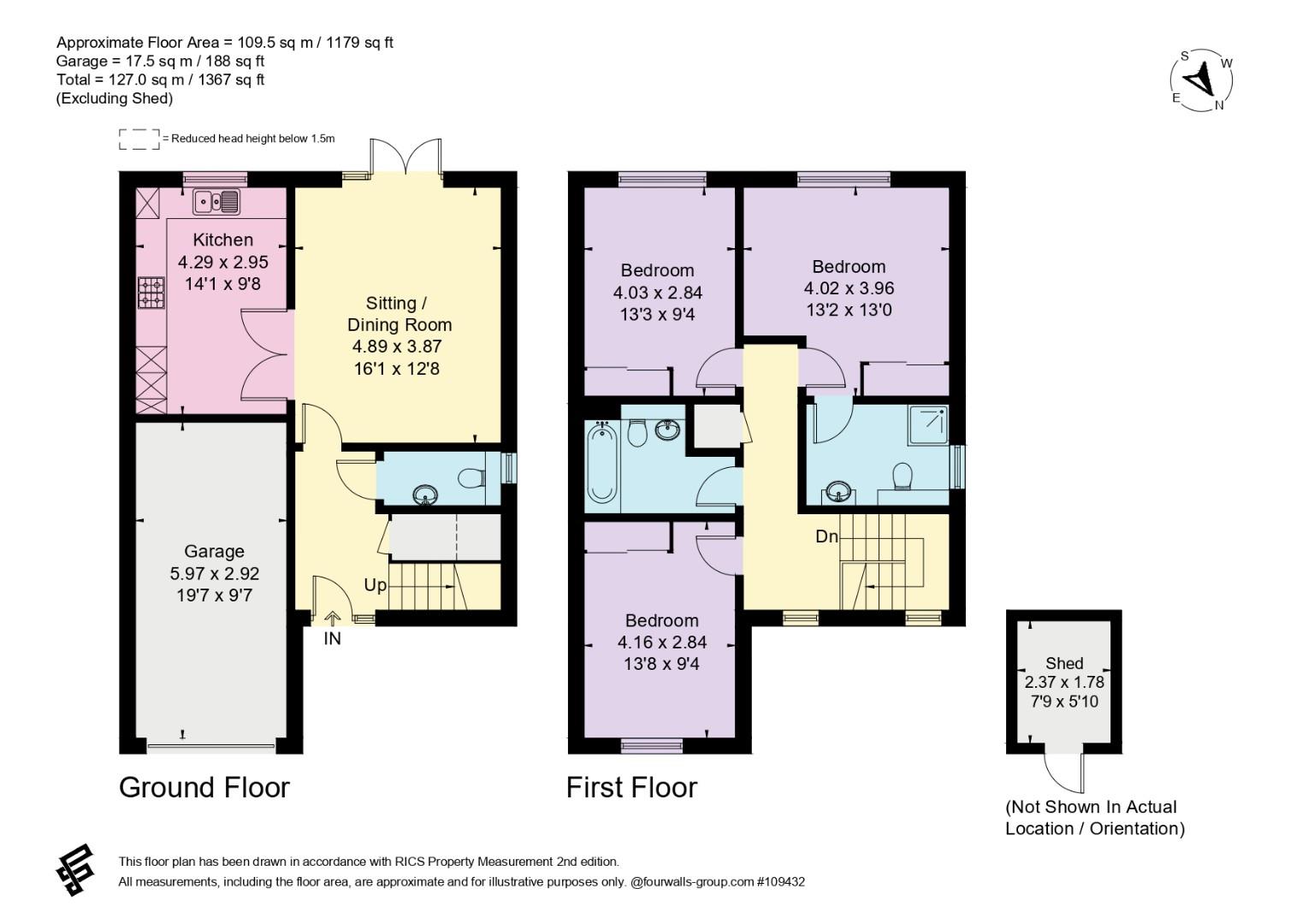4 Ivors Court, School Road, Durrington floorplan