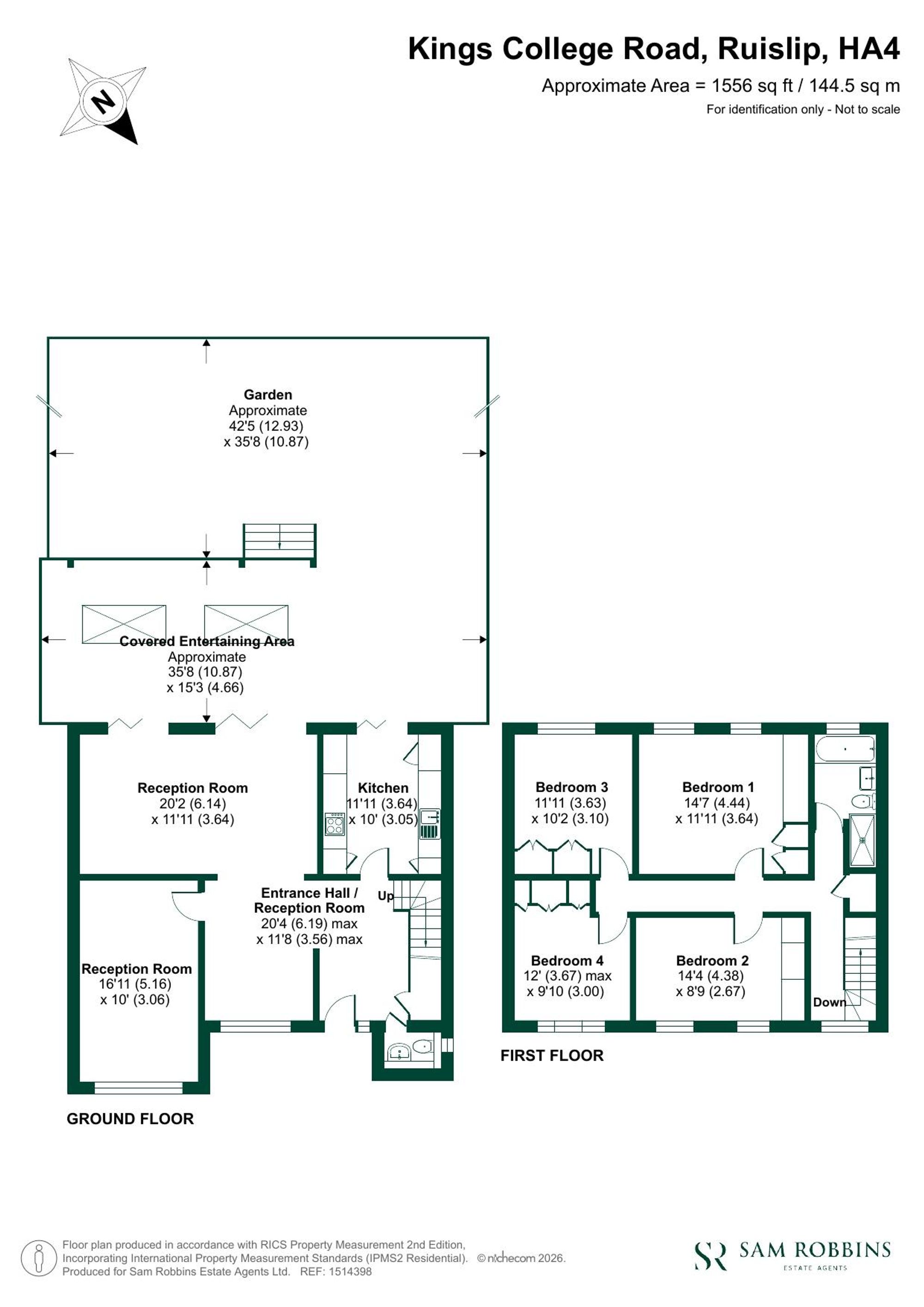 1b Kings College Road, Ruislip floorplan