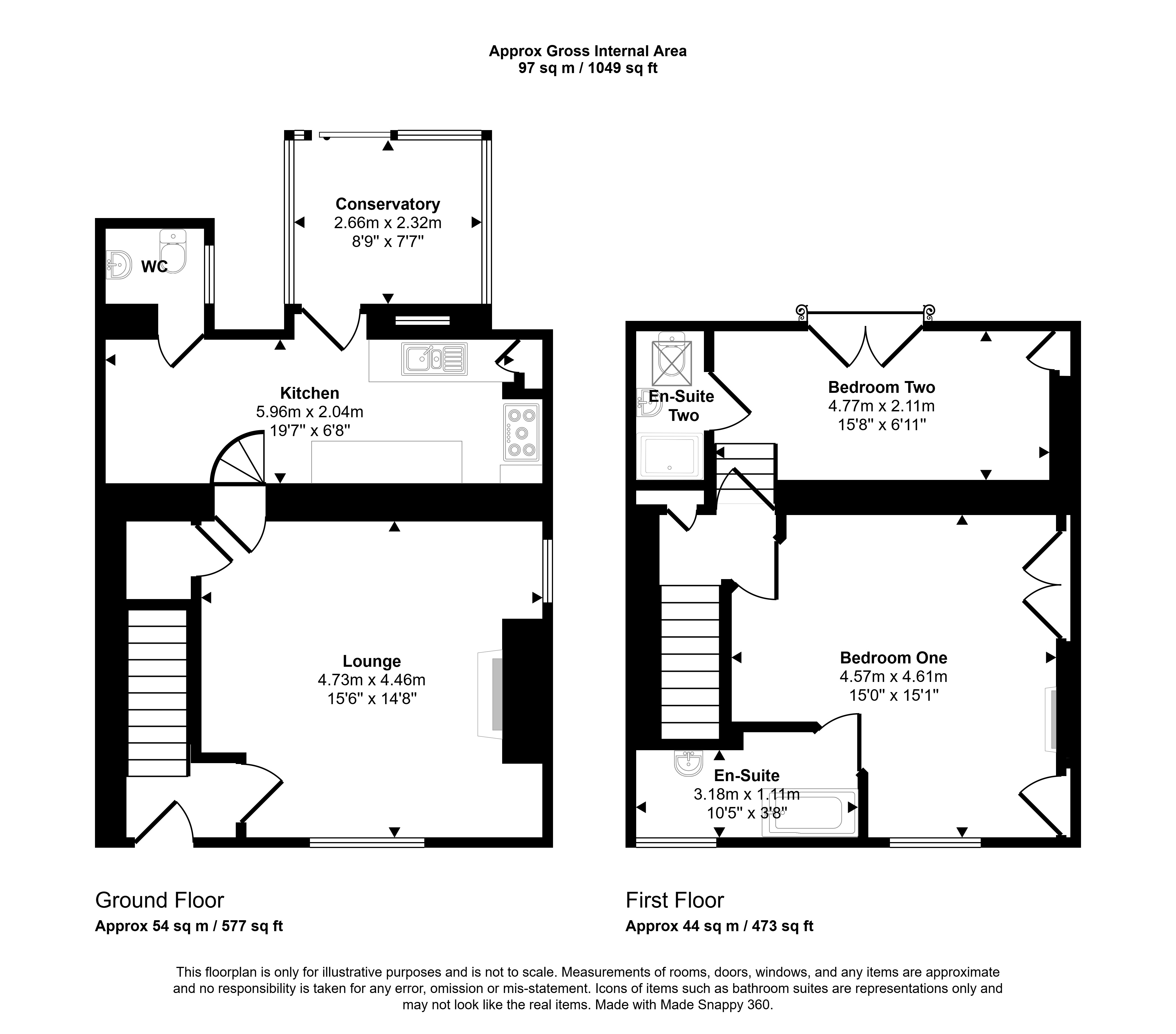 4, Bennetts Walk, Morpeth floorplan