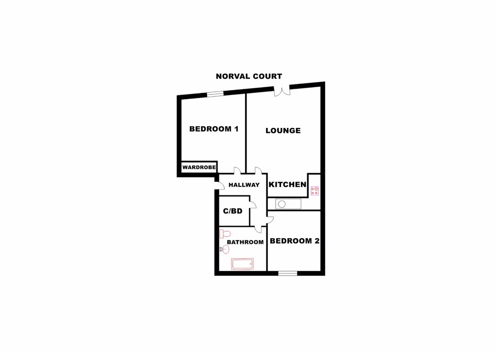 2 Bedrooms Flat to rent in Norval Court, 12 Norval Street, Partick G11