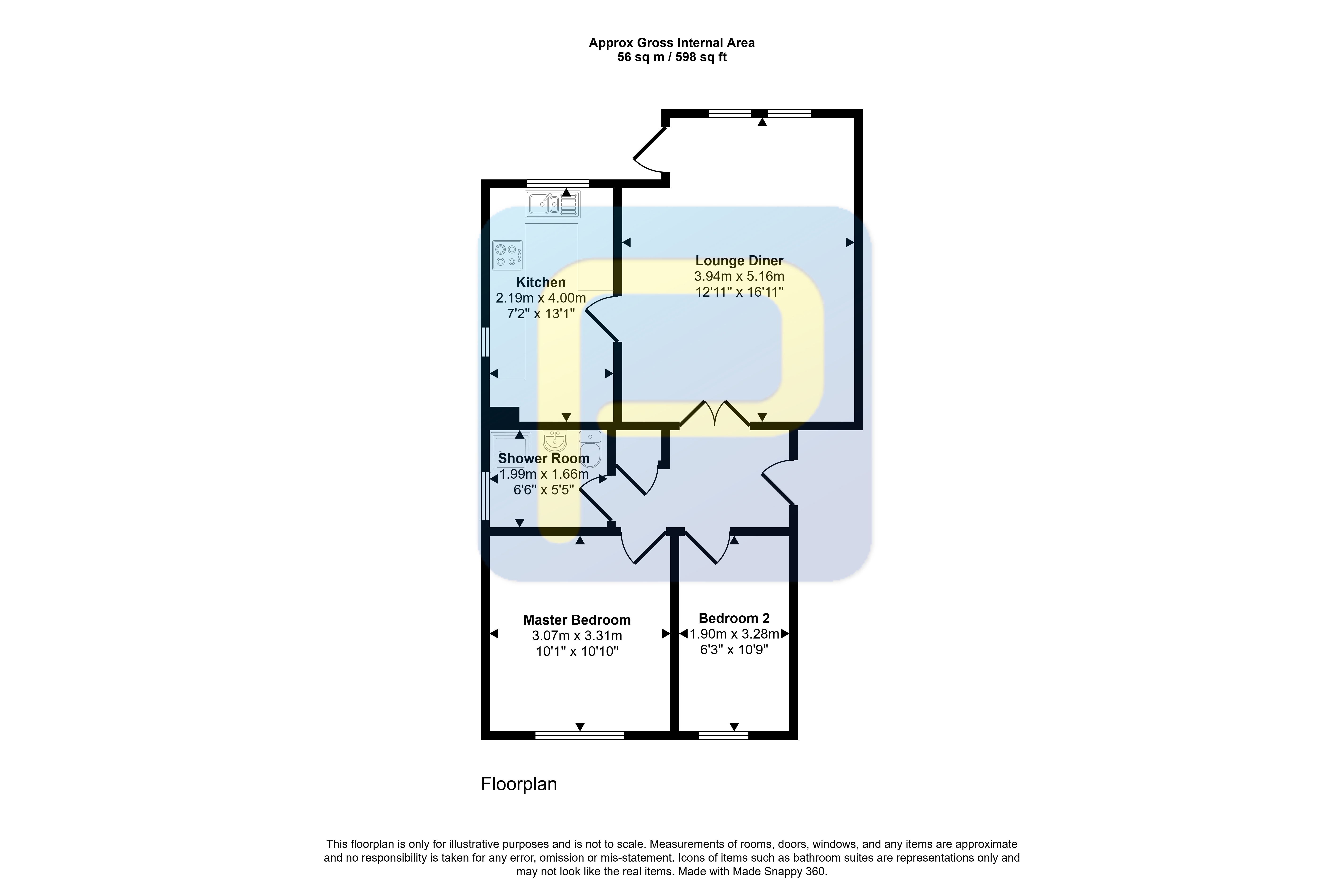 3, Dunes Court, Beadnell floorplan